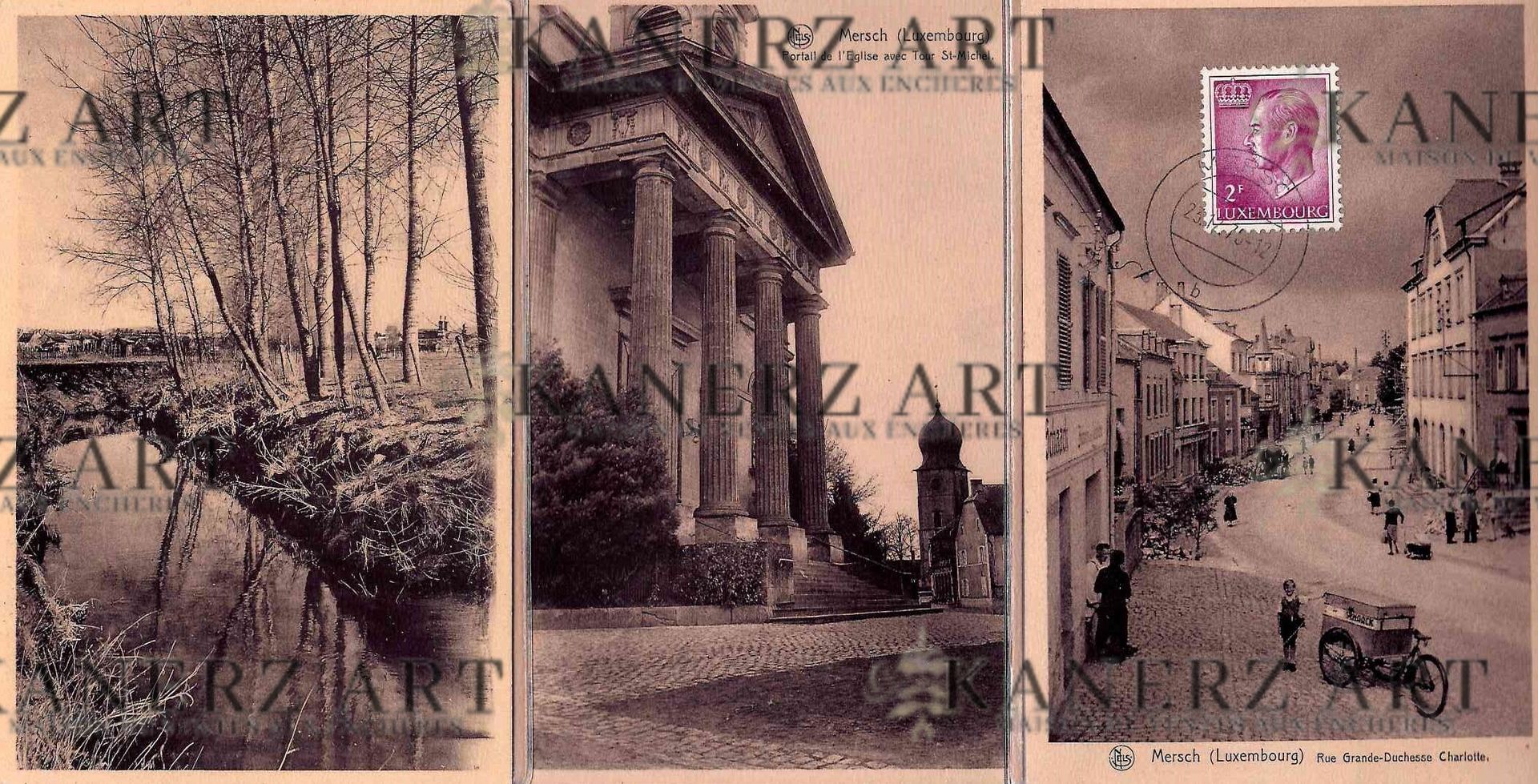 Null (MERSCH) Réunion de 6 cartes postales par HEIRAND-FRISCH de Mersch édition &hellip;