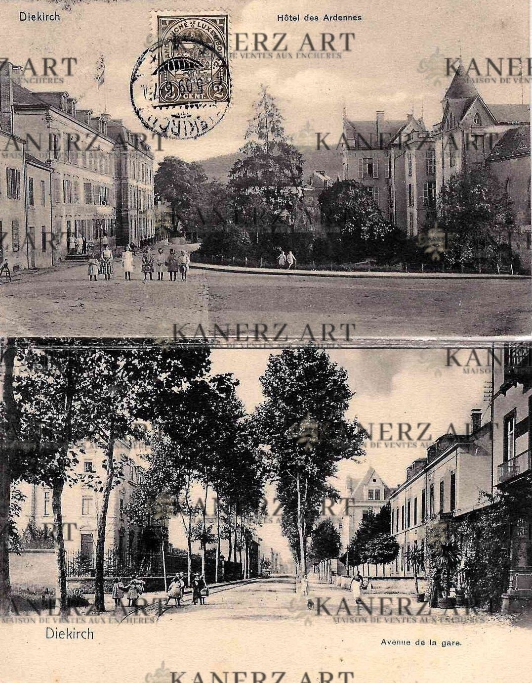 Null DIEKIRCH : 1. Avenue de la gare, Nels (Metz), Série 9, No. 9, ca. 1900, pas&hellip;