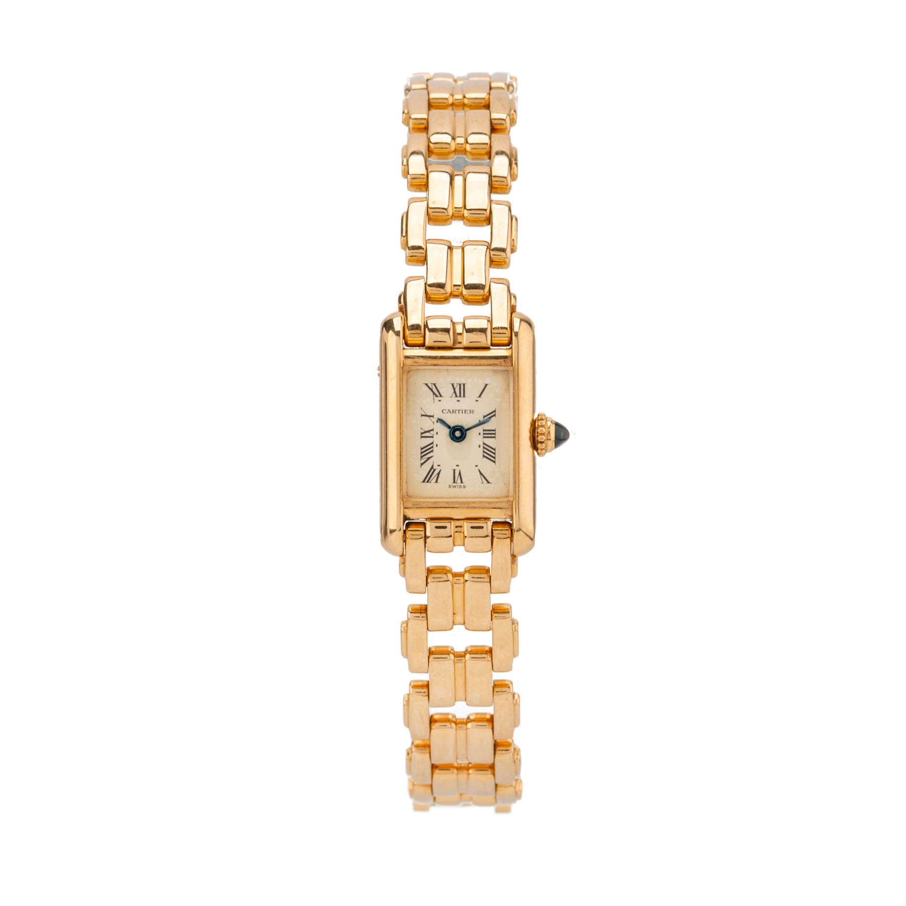 Null Cartier, eine Tank Mini Armbanduhr aus 18 kt Gold, Referenz 1106, Quarzwerk&hellip;