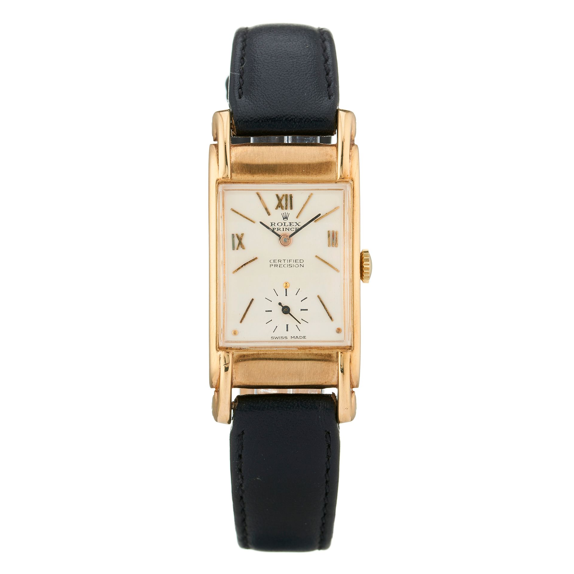Null Rolex, reloj de pulsera de oro de 9 ct de mediados del siglo XX, referencia&hellip;