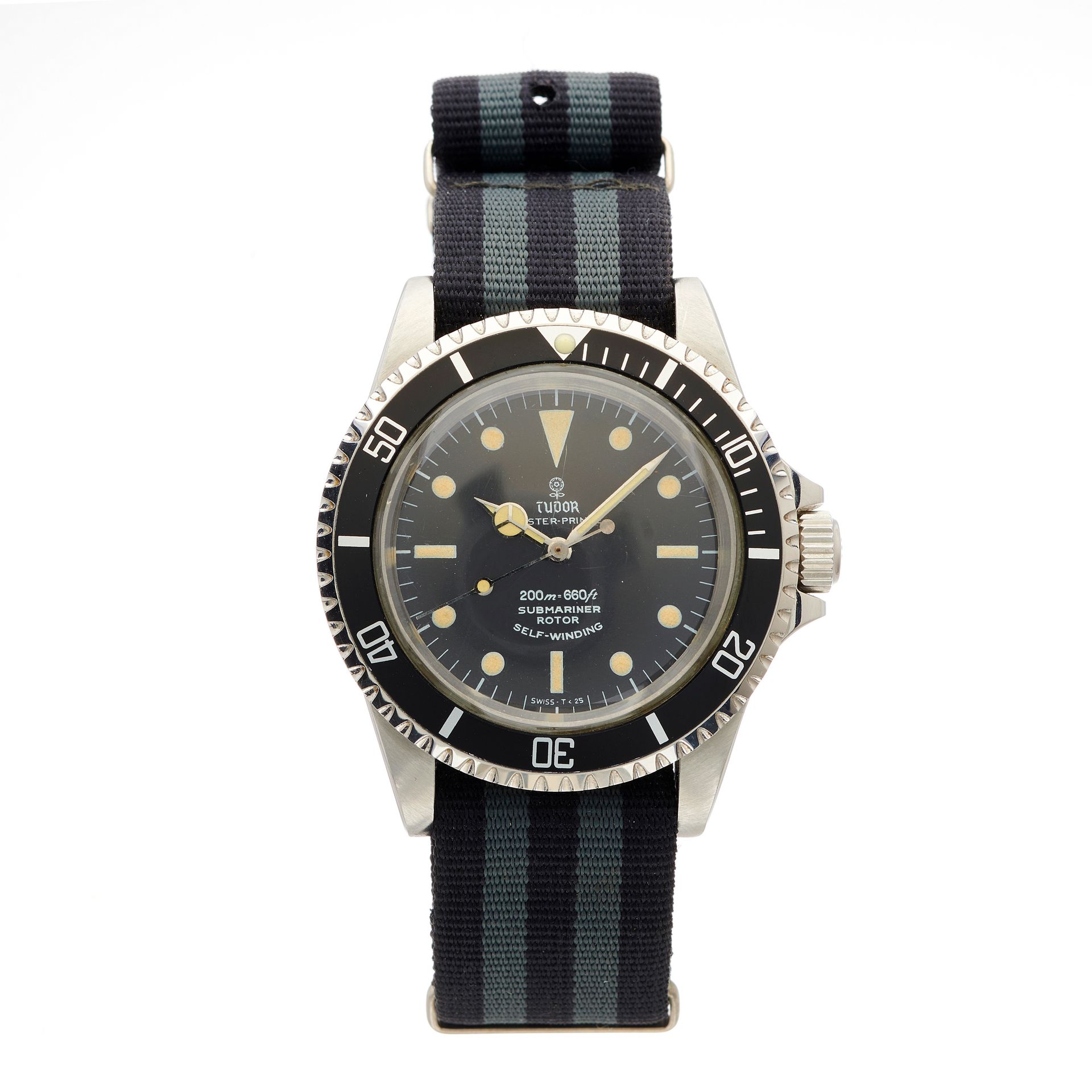 Null Tudor, eine Edelstahl Oyster Prince Submariner Armbanduhr, Referenz 7016/0,&hellip;