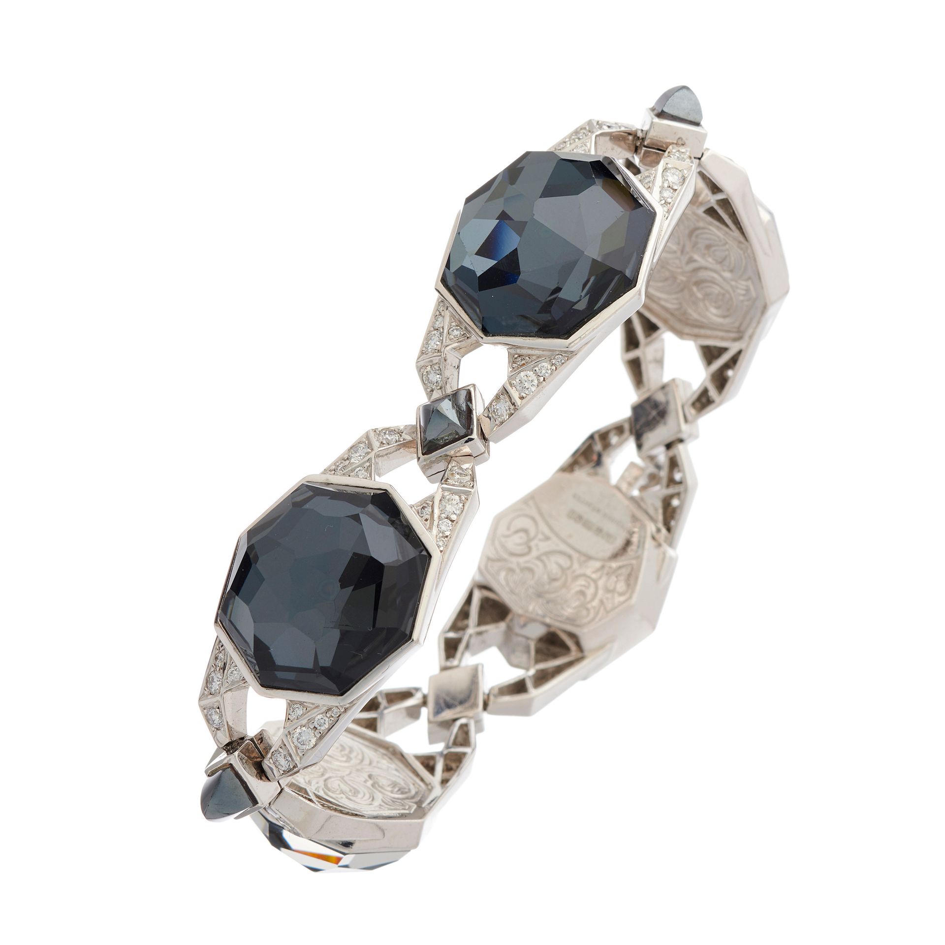 Null Stephen Webster, bracciale "Crystal Haze" in oro 18ct con ematite, cristall&hellip;