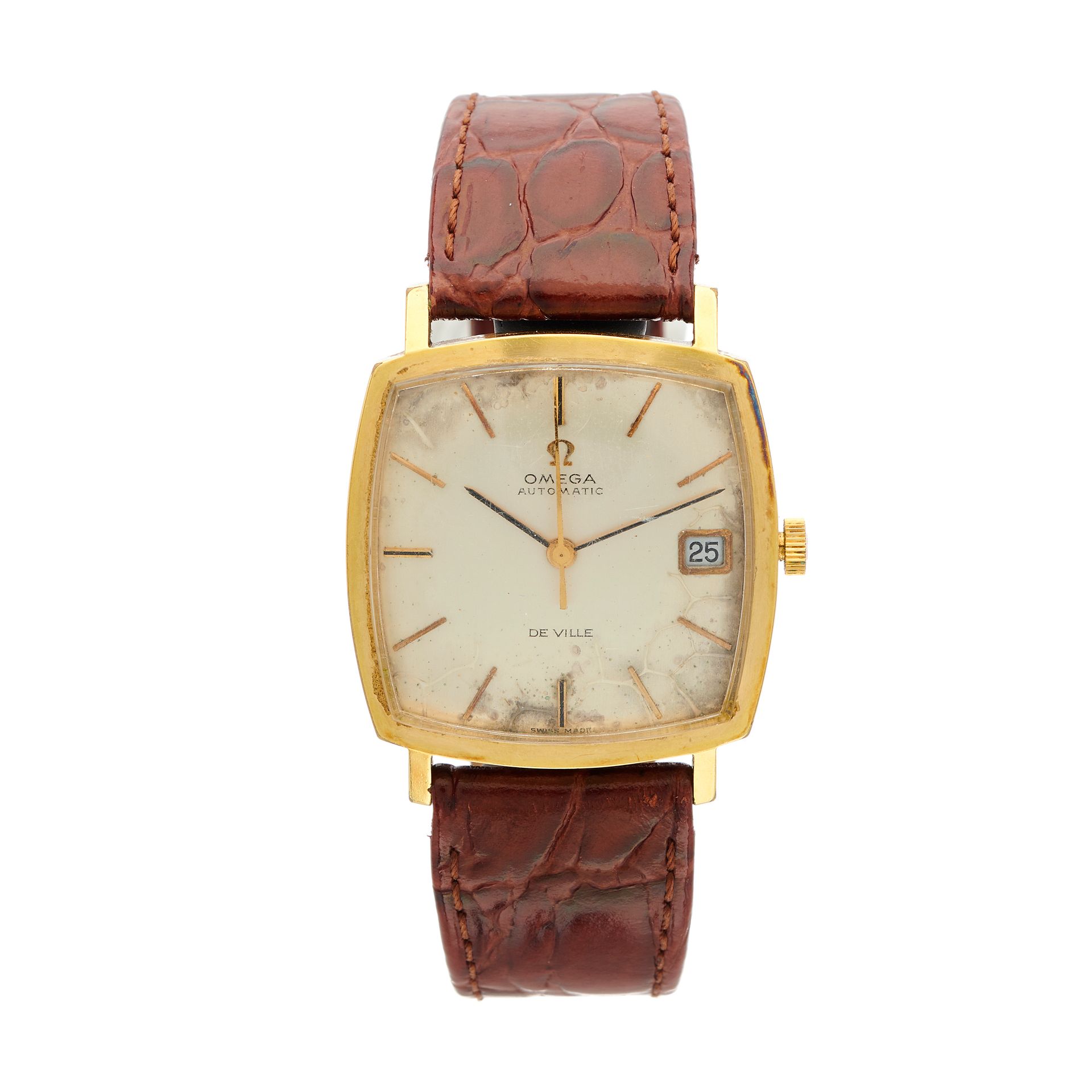 Null Omega, reloj de pulsera De Ville chapado en oro y acero inoxidable, referen&hellip;