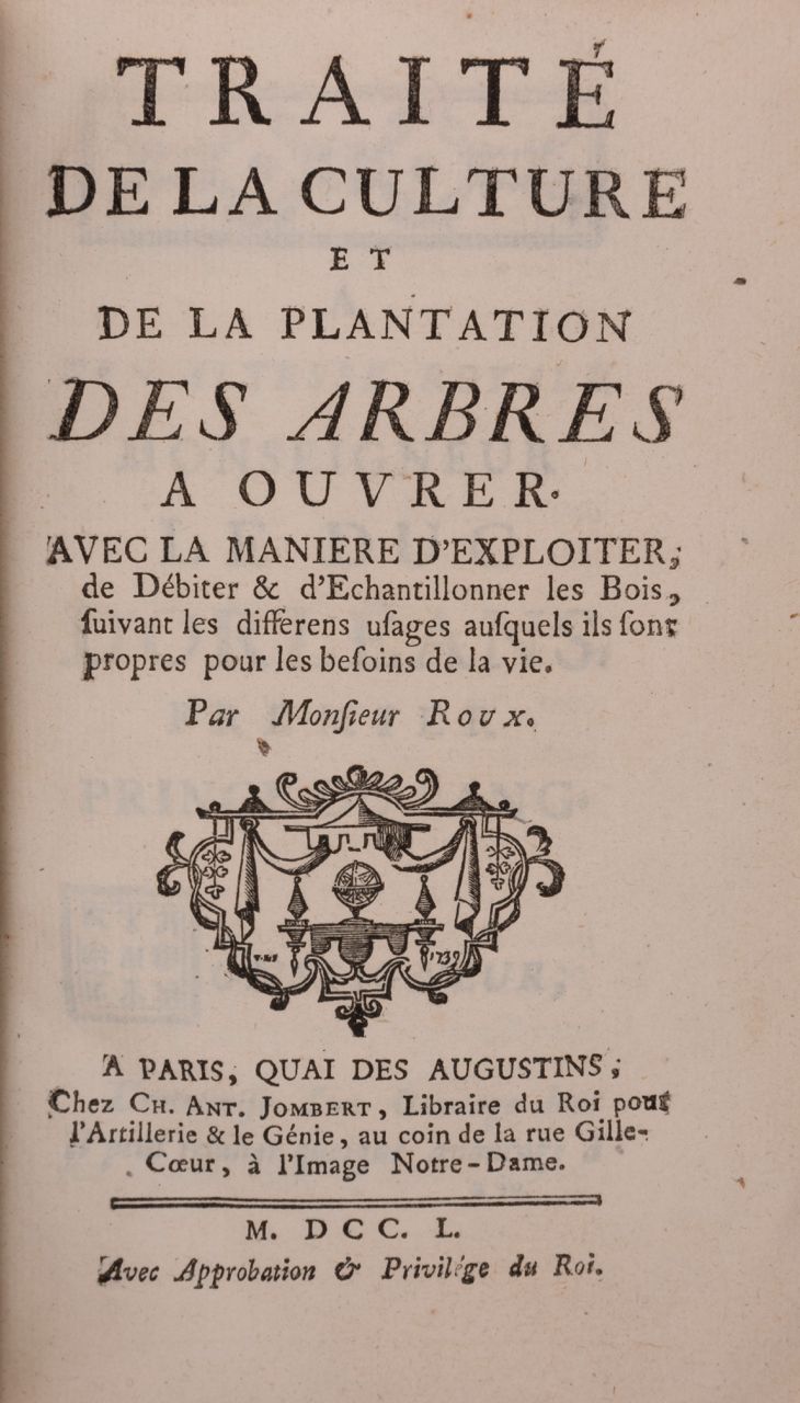 Null 
ROUX - Treatise on the cultivation and planting of working trees. With the&hellip;