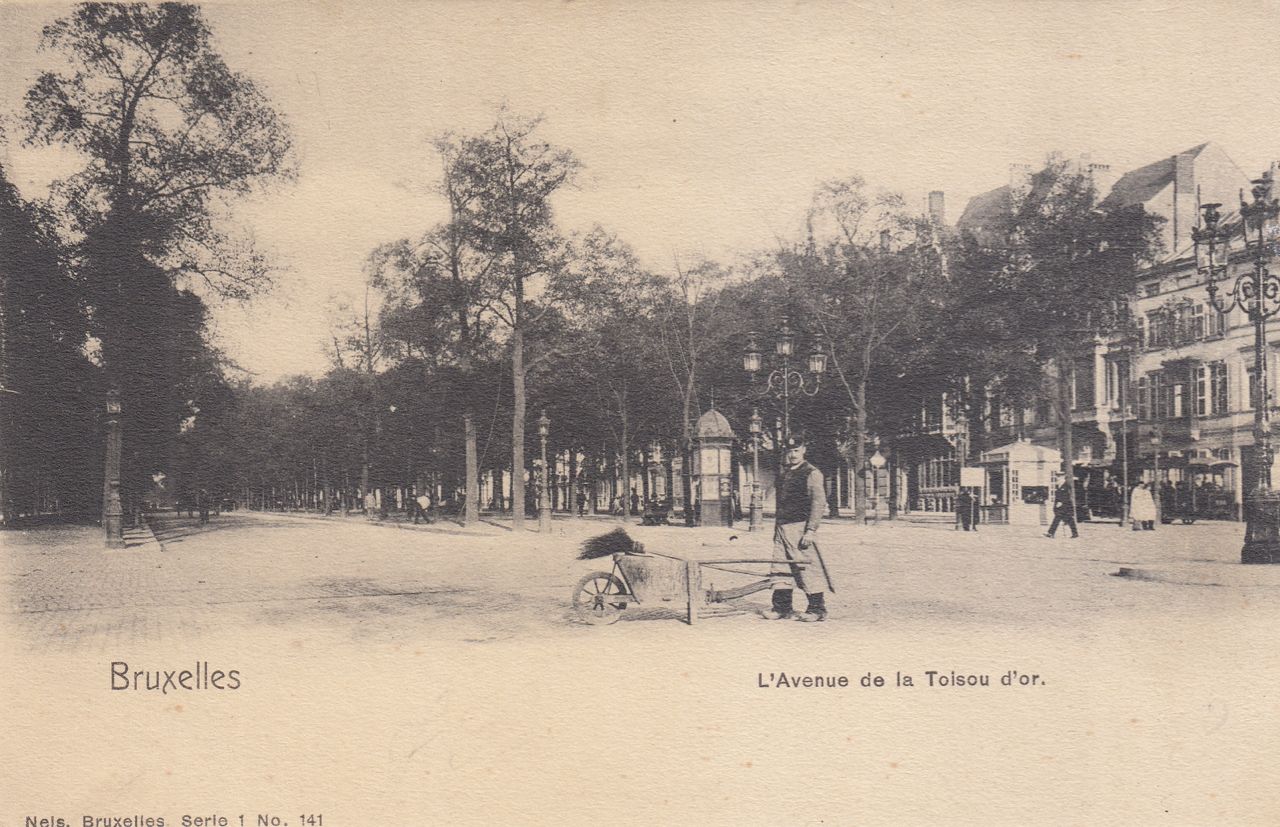 Null 
BRUXELLES : Avenue Louise, Bois de la Cambre. Environ 80 cartes postales a&hellip;