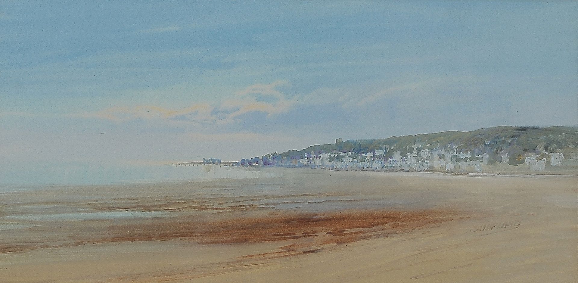 Null John Shepland


英国 1865 - 1929


海岸景观


纸上水彩画


18 x 35,5 cm


有签名，左上角。