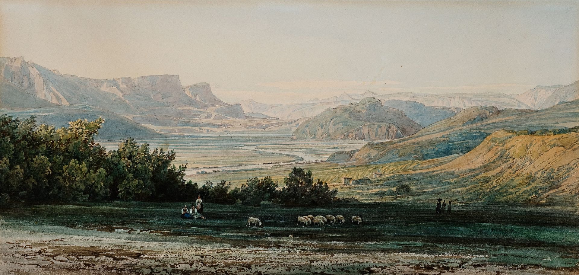Null 托马斯-恩德


维也纳 1793 - 1875 维也纳


南蒂罗尔的特拉明和卡尔特恩的门多尔


纸上水彩画


21,2 x 45 cm


背&hellip;