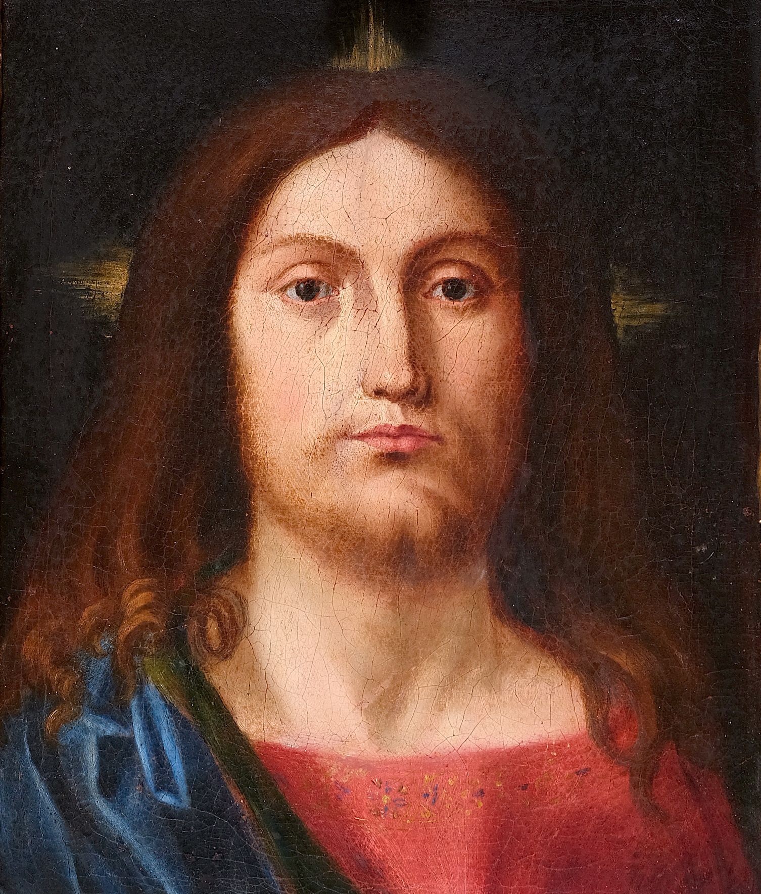 Null 救世主（Salvator Mundi


意大利，16/17世纪


布面油彩，重新涂抹


34 x 26,5 cm


佛罗伦萨木刻画框中