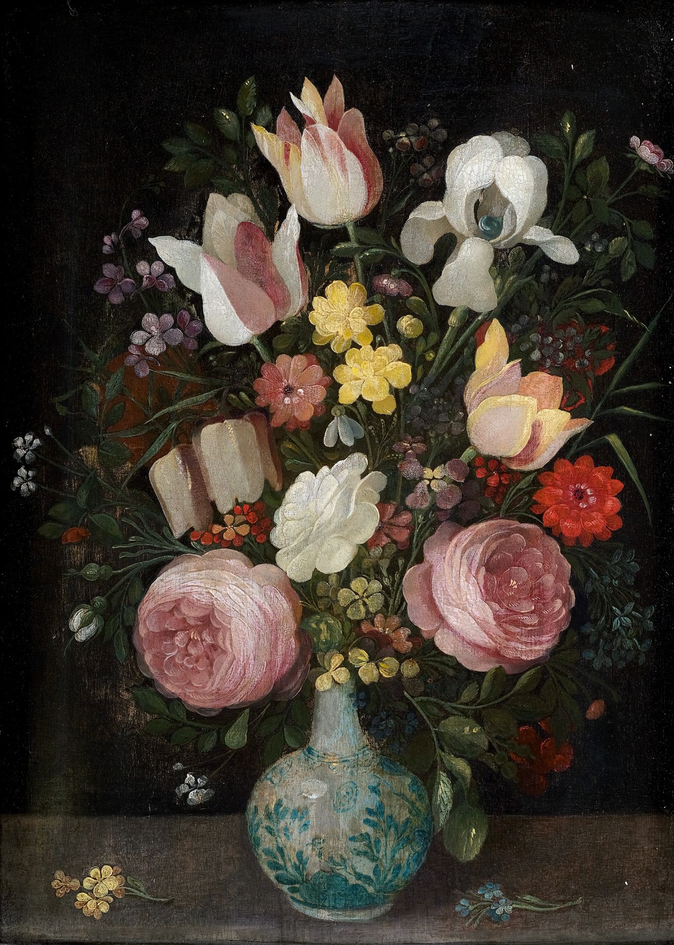 Null 扬-布鲁盖尔二世


布鲁塞尔 1601 - 1678 安特卫普(圈)


花卉静物


17世纪上半叶


橡木板上的油画


35 x 25厘米
&hellip;