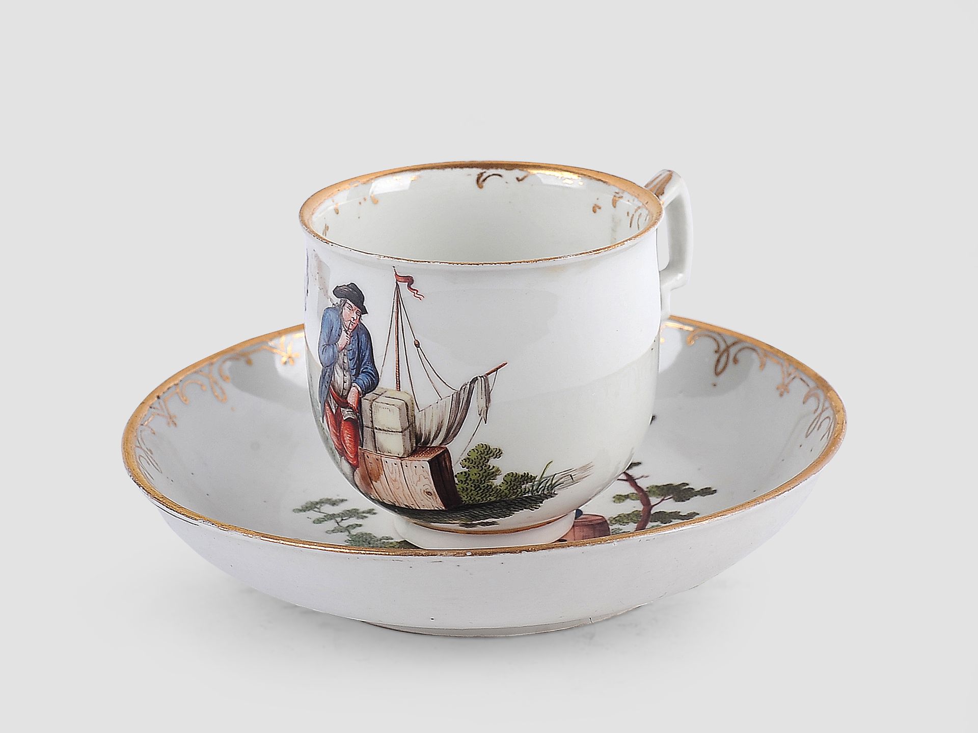 Null Porcelaine d'Alt Wien


Tasse avec soucoupe


XVIIIe siècle


Au fond : sou&hellip;