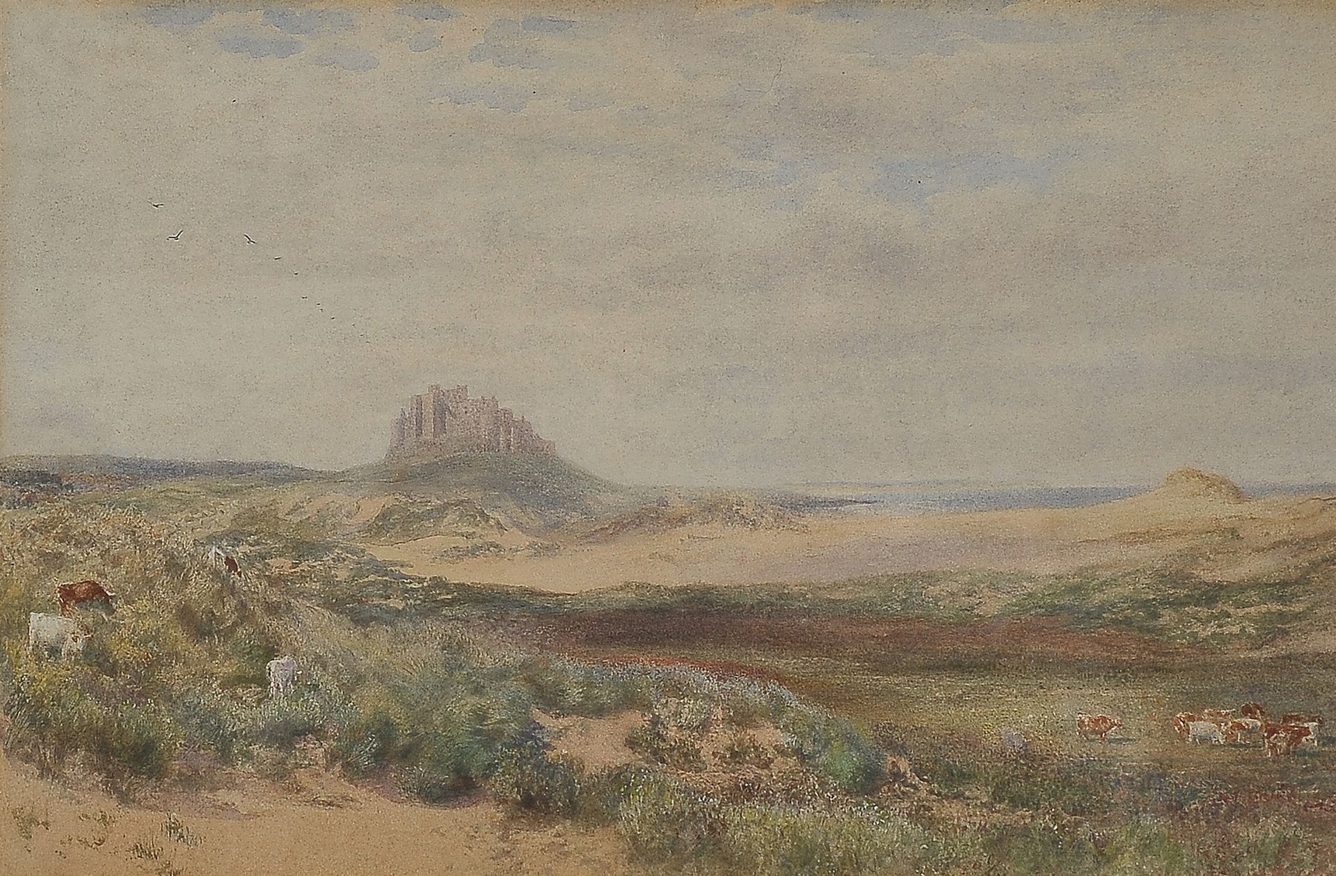 Null 阿尔弗雷德-威廉-亨特


利物浦 1830 - 1896 伦敦


沙丘景观


纸上水彩画


25 x 38厘米


无签名