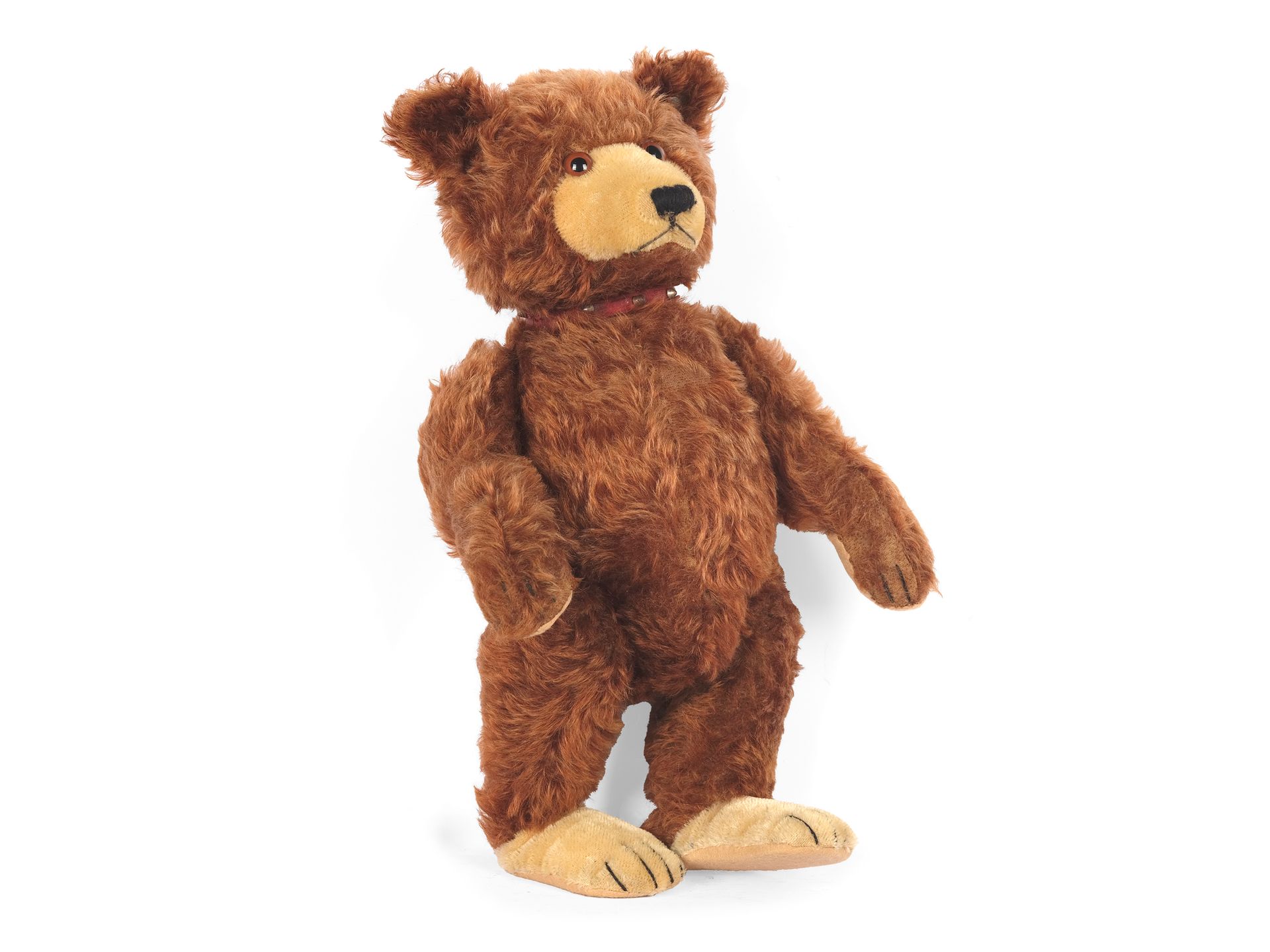 Null Teddybär „Baby“
Steiff
Braune Mohairwolle
Auf der Plombe ist das langgezoge&hellip;