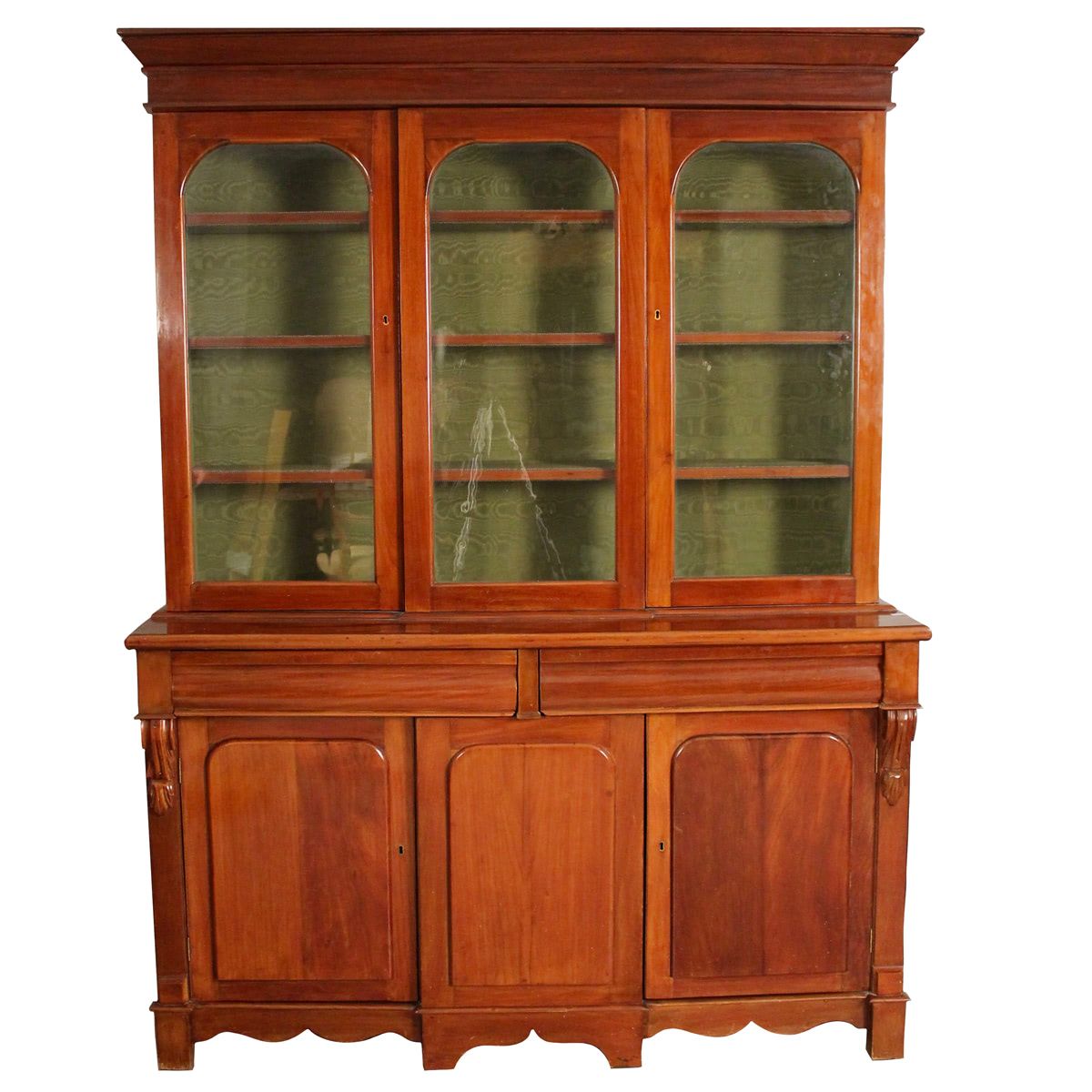 GRANDE VETRINA - LARGE SHOWCASE Mahogany with three doors and two drawers in the&hellip;