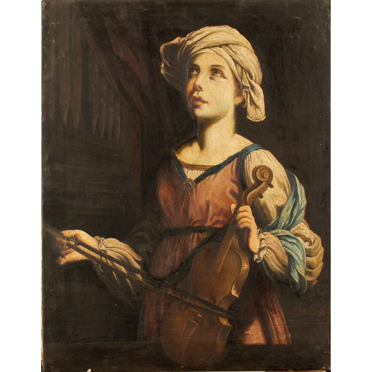 SCUOLA ITALIANA DEL SECOLO XIX "Violinista" - 19th CENTURY ITALIAN SCHOOL "Violi&hellip;