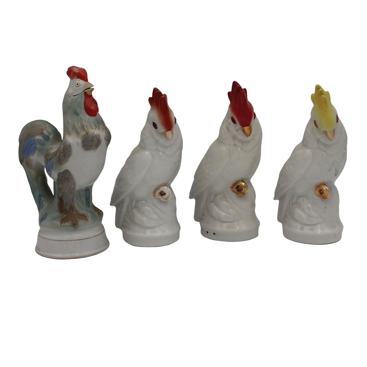 LOTTO DI SETTE VOLATILI - LOT OF SEVEN BIRDS Ceramic decorated with polychrome o&hellip;