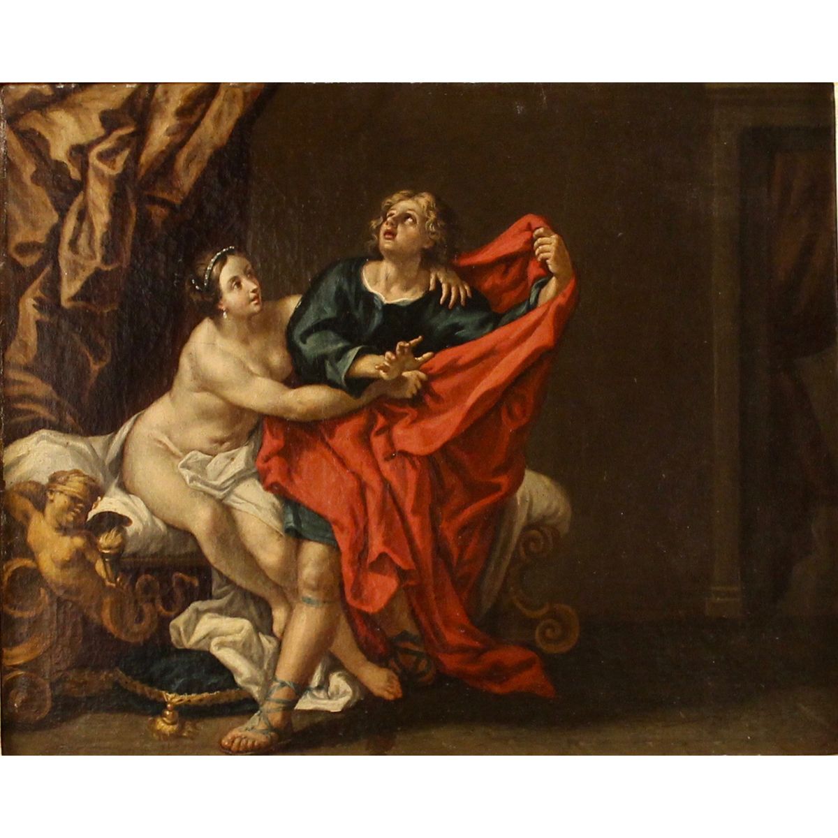 SCUOLA DI CARLO CIGNANI (1628/1719) "La tentazione di Giuseppe" - SCHOOL OF CARL&hellip;
