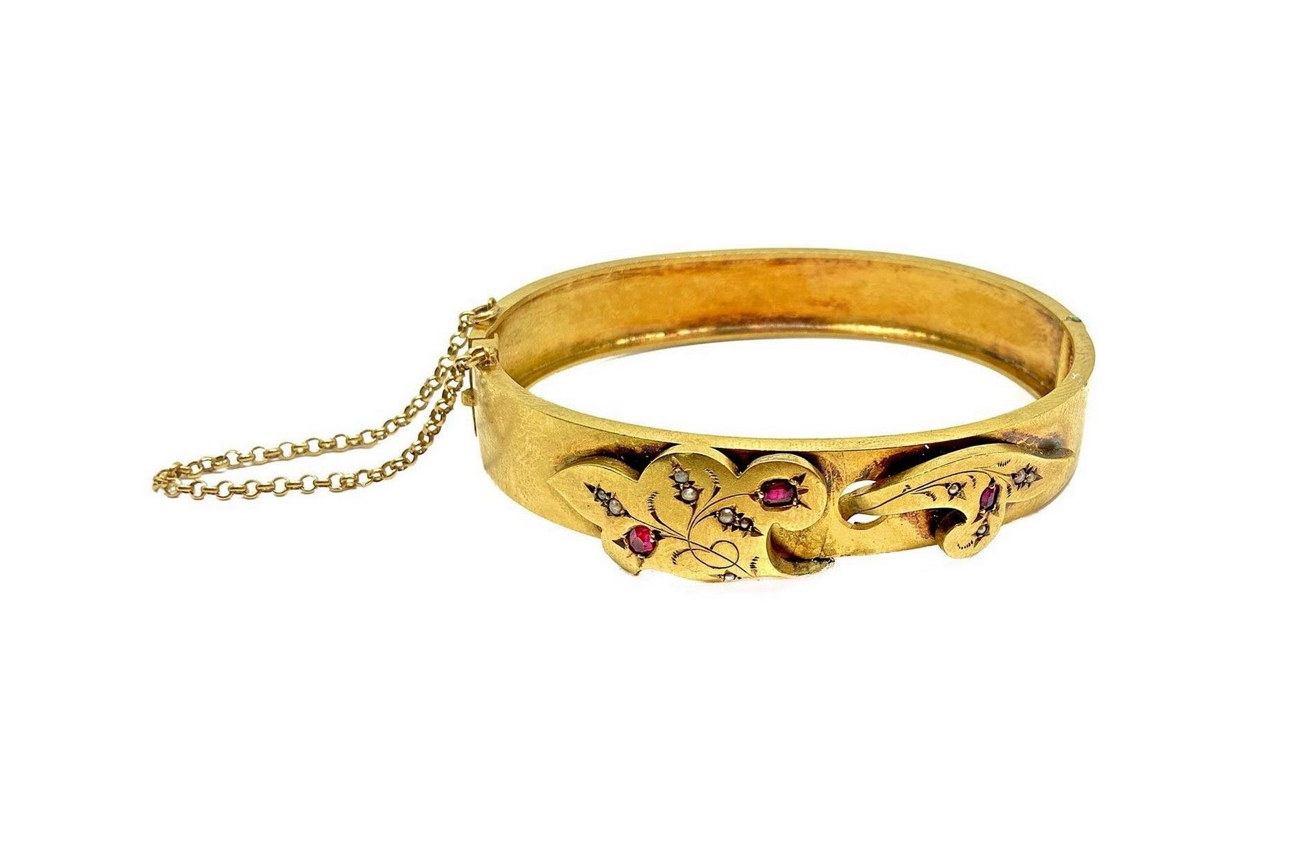 Null Bracelet en or jaune 18.4 g Central avec applications en or, micro perles e&hellip;