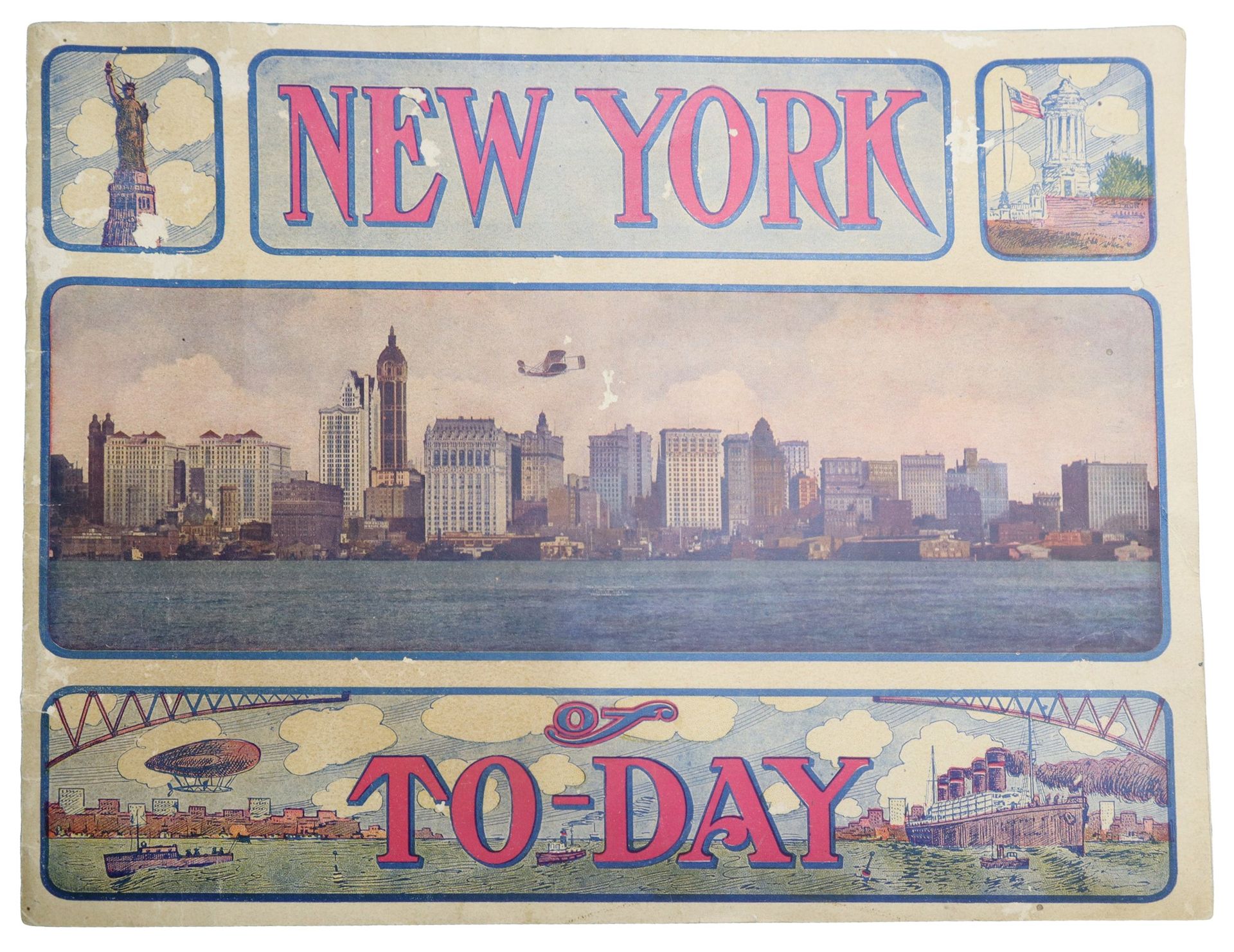 L.H. Nelson La New York di oggi, 1913 Piccolo opuscolo con foto dell'epoca