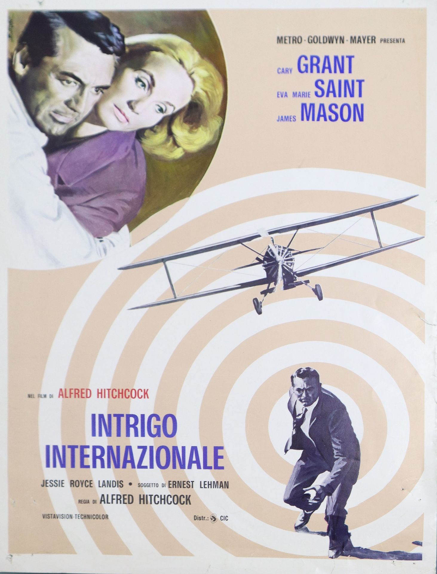 Enzo Nistri Busta fotografica disegnata ''Intrigo internazionale'' , anni '70 33&hellip;