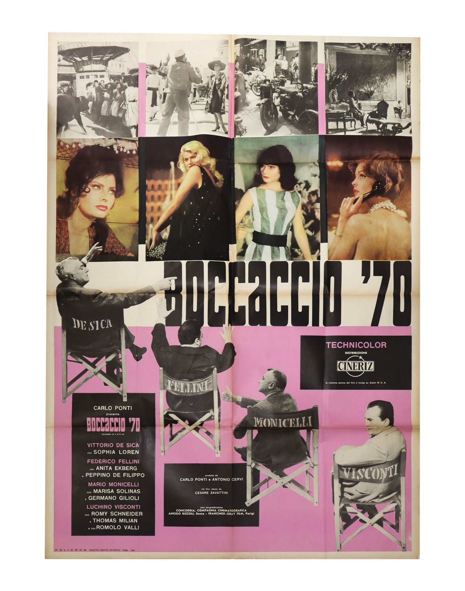 Null 
''薄伽丘'70''海报胶印100厘米×140厘米1962年意大利第一版