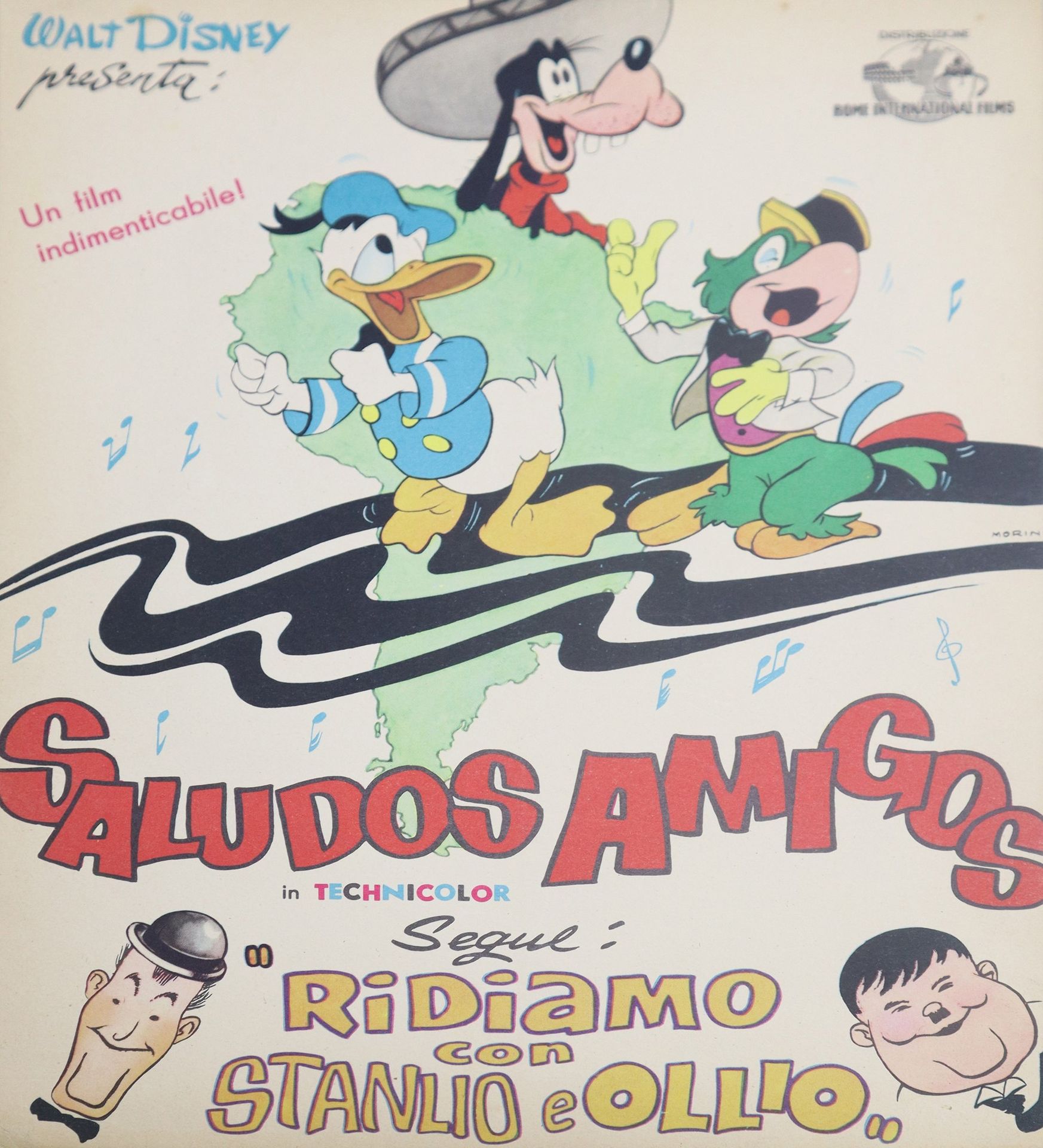 Daniele Morini Fobusta dessiné ''Walt Disney Saludos Amigos'' , 1950s 32 cm x 24&hellip;