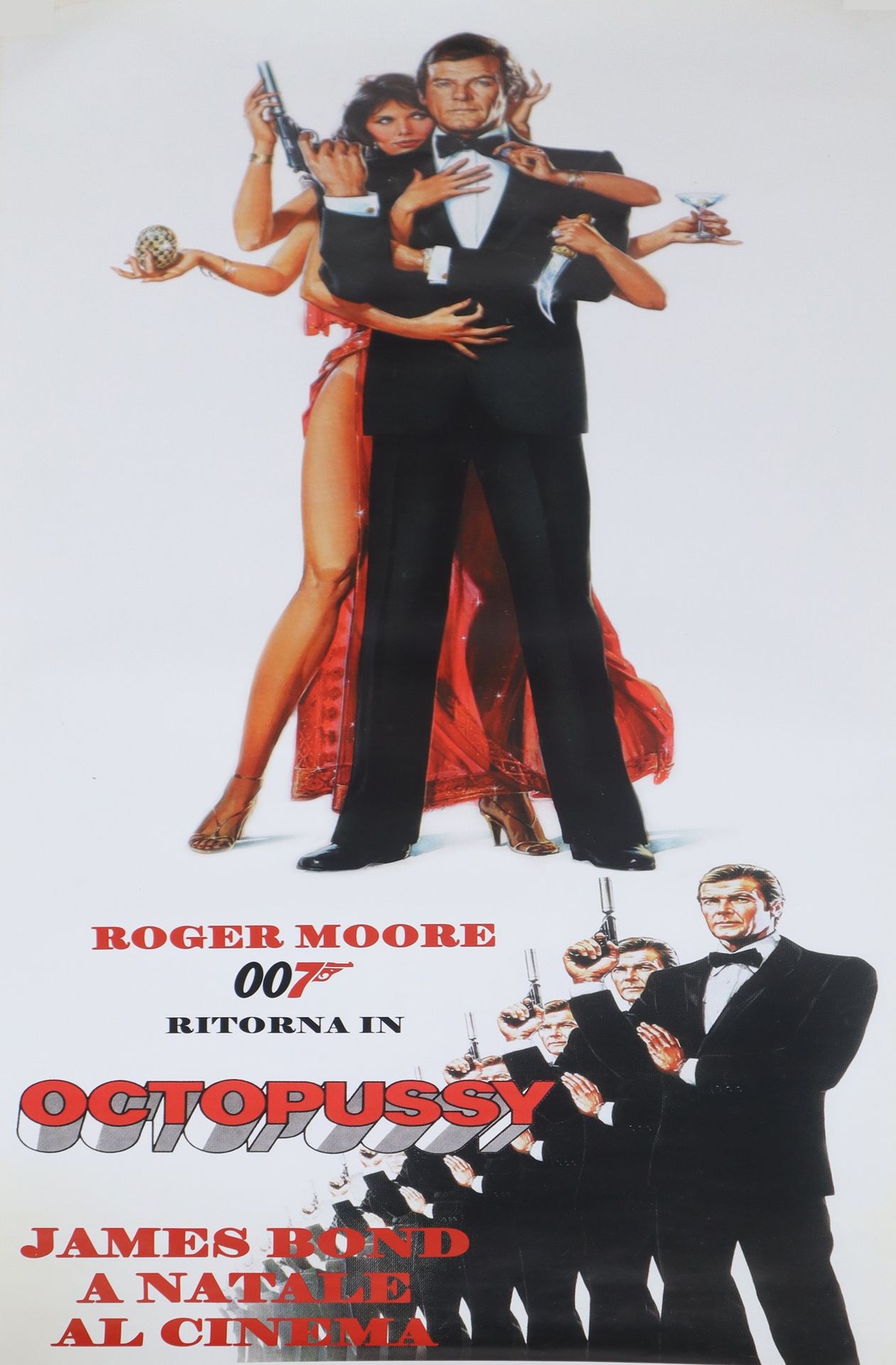 Null Cinema poster `` 007 James Bond Octopussy '' 1980s 140 cm x 60 cm Laminated&hellip;