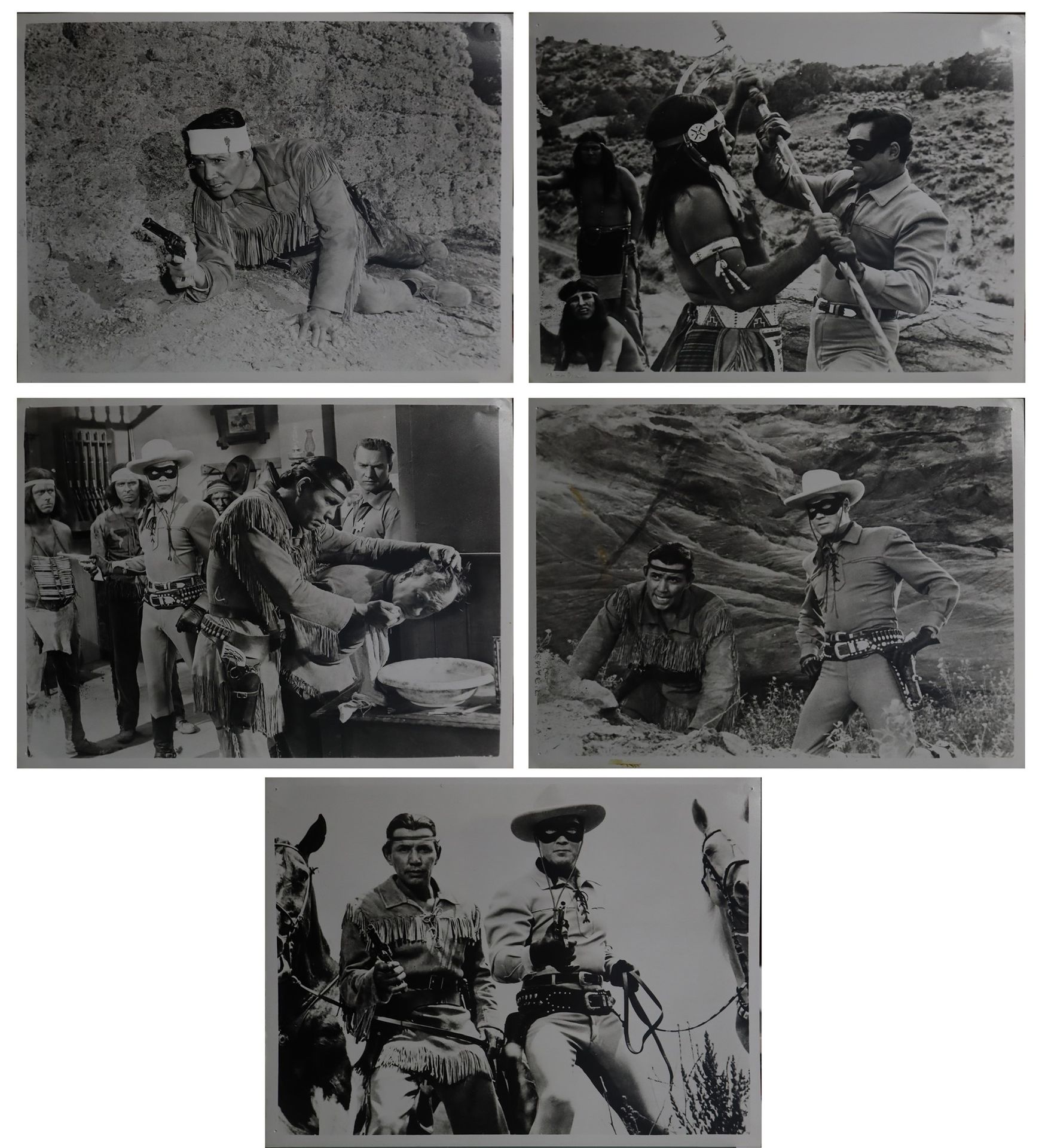 Null N.5 photos de scène "The lone ranger" 20.5 cm x 20.5 cm Edition française, &hellip;