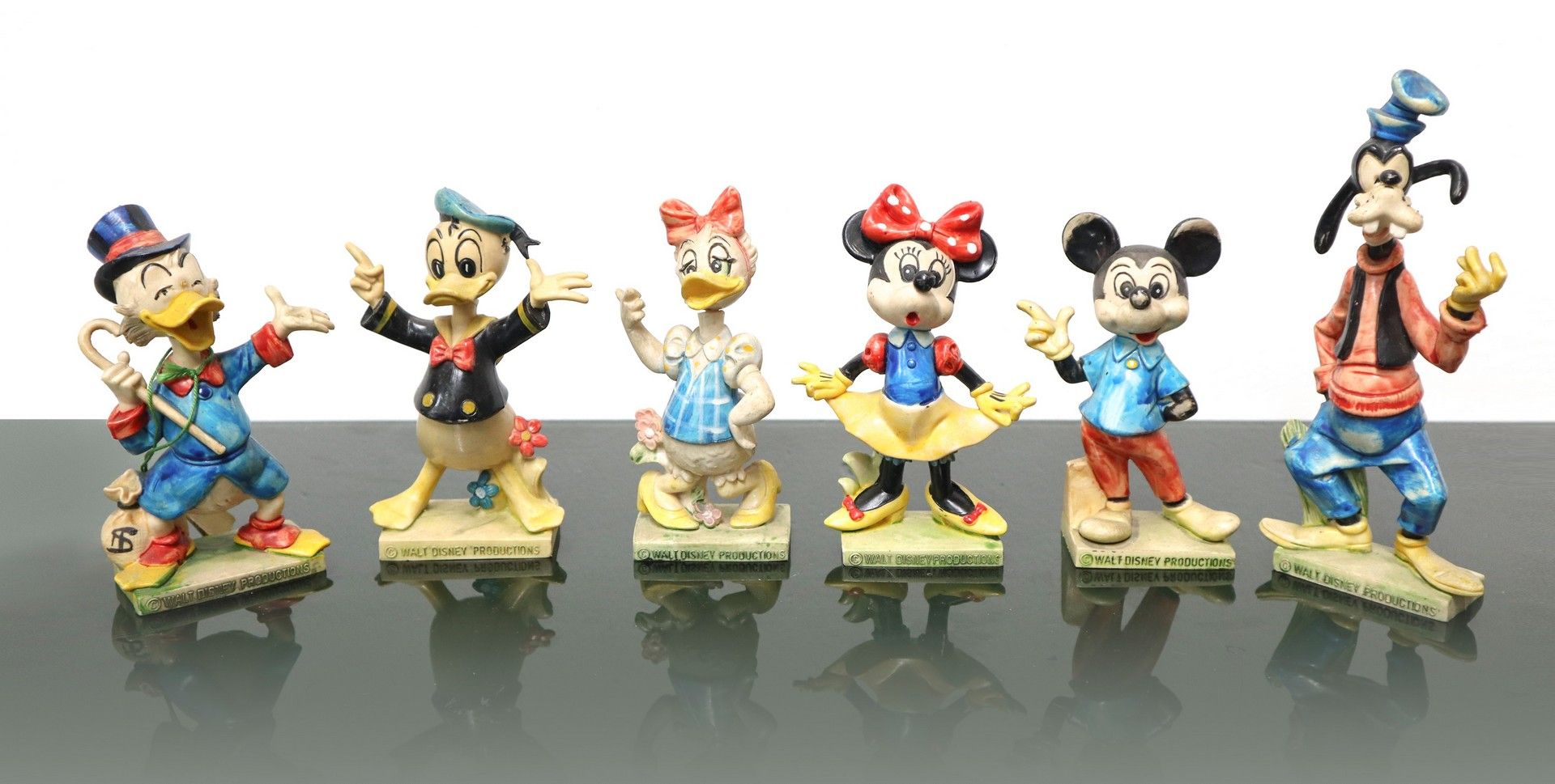 Fontanini per Walt Disney Satz von Walt Disney Figuren. Onkel Dagobert, Donald D&hellip;