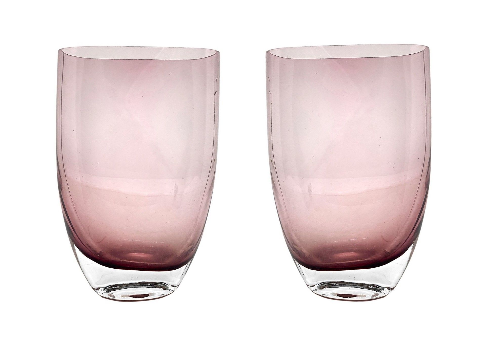Null Paar Vasen, Murano-Produktion im Stil von Flavio Poli. H 16 cm Versenkte Gl&hellip;
