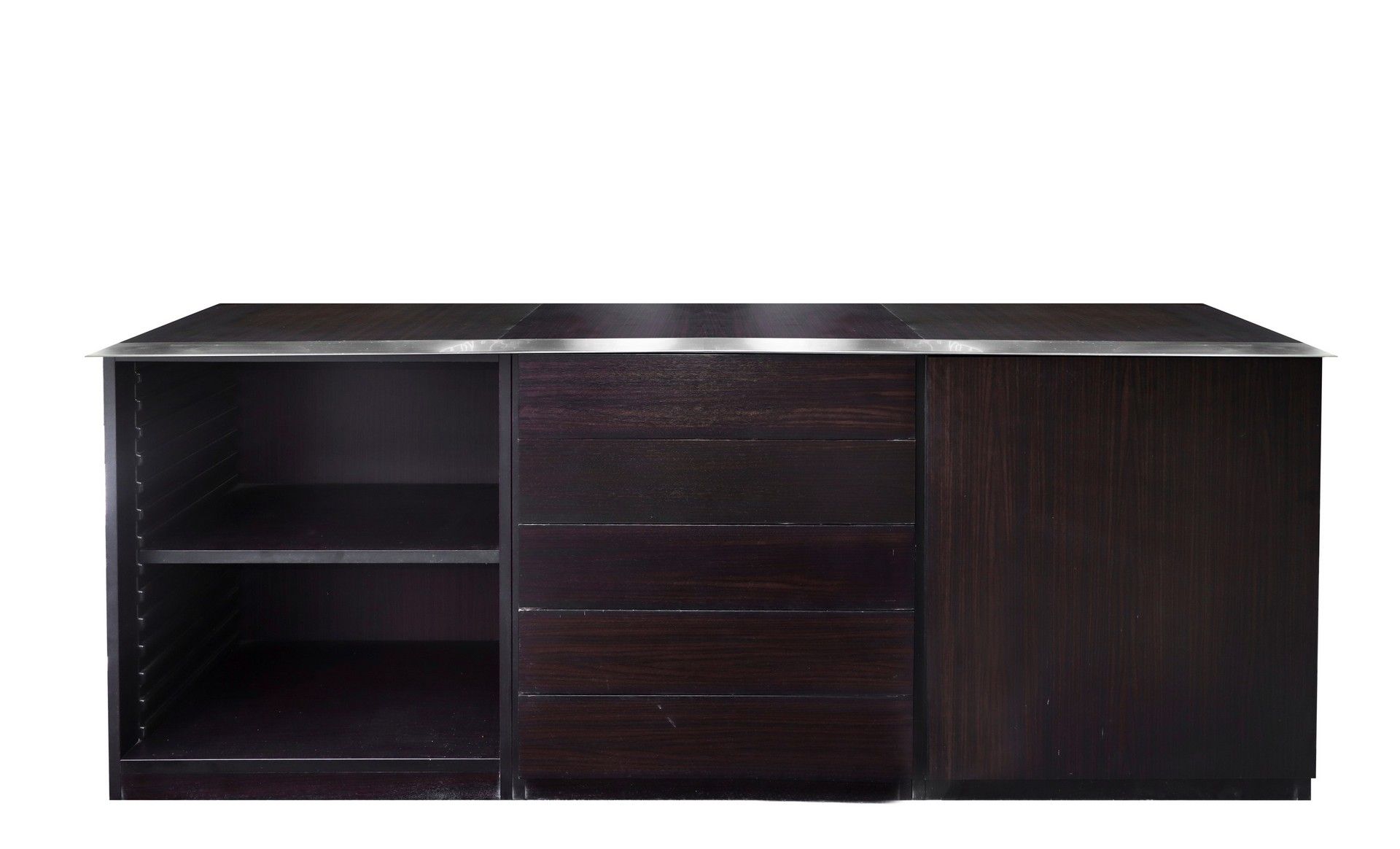 Prod. Italiana Prod. Italiana - Storage cabinet, 70's 
Rosewood veneer wood fram&hellip;