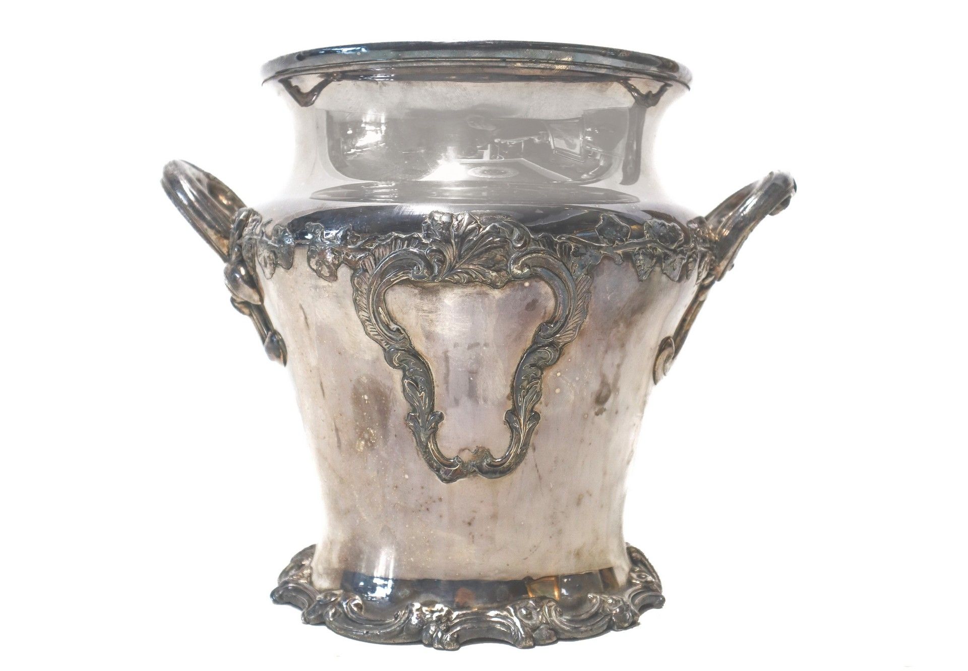 Null Ice bucket in old sheffield, France, 1800-1820 H cm 23x18.5