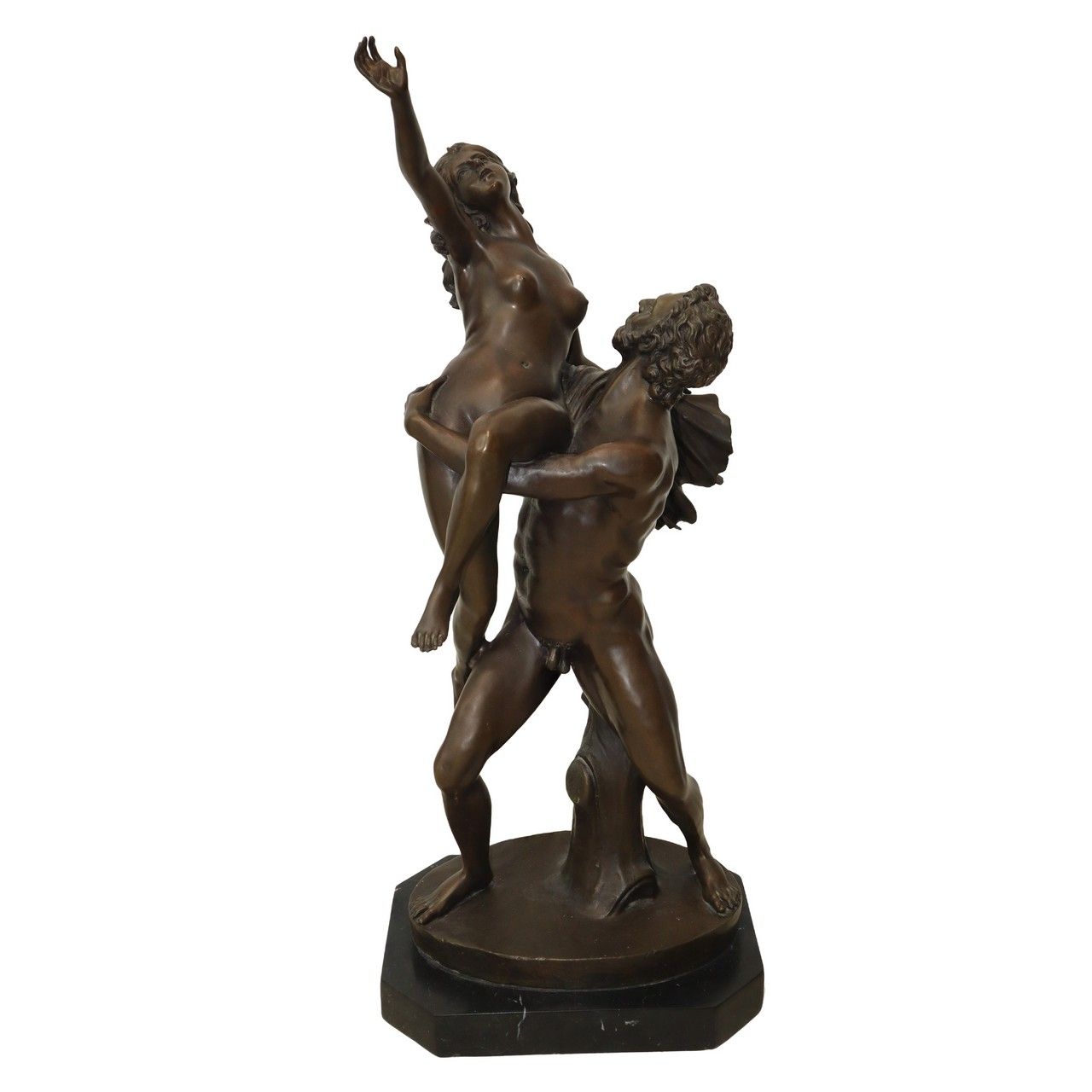 Null Rape of Persephone H cm 70x30x25 - with bese H cm 75 Bronze sculptureBronze&hellip;