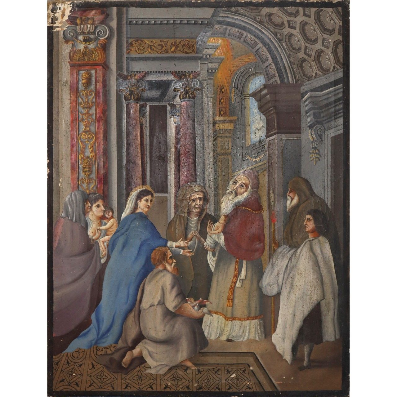 Null Presentation of Jesus in the Temple with St. Joseph, Mary and St. Anne, 18t&hellip;