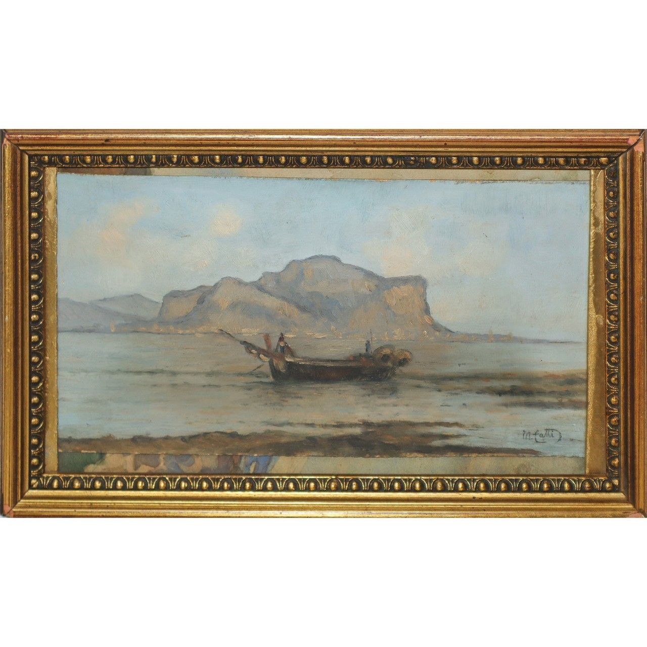 Michele Catti Michele Catti (Palermo 1855-Palermo 1914) - Landscape depicting Mo&hellip;