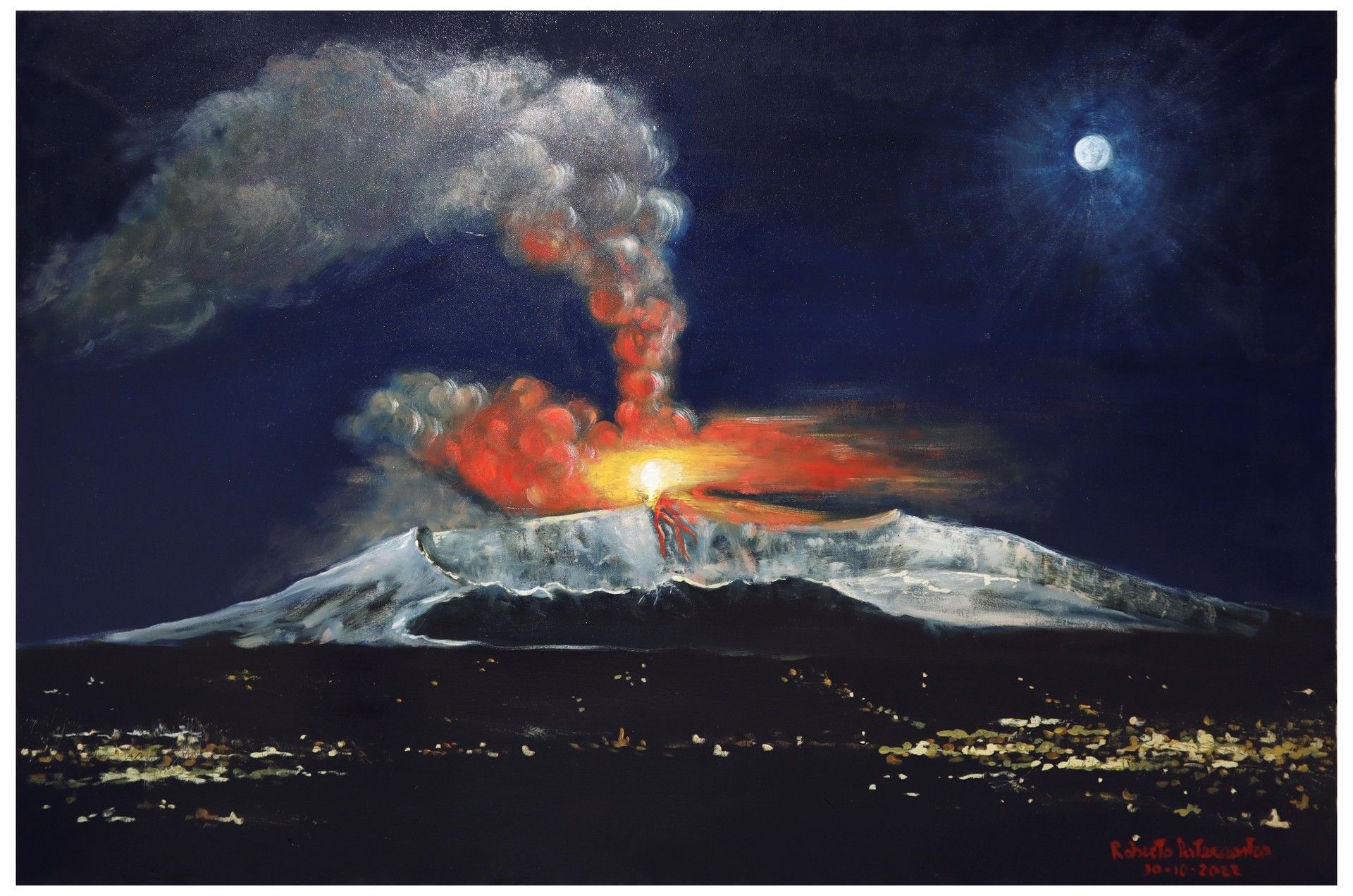 Roberto Paternostro Roberto Paternostro (03/09/1966) - L'Etna au clair de lune 1&hellip;