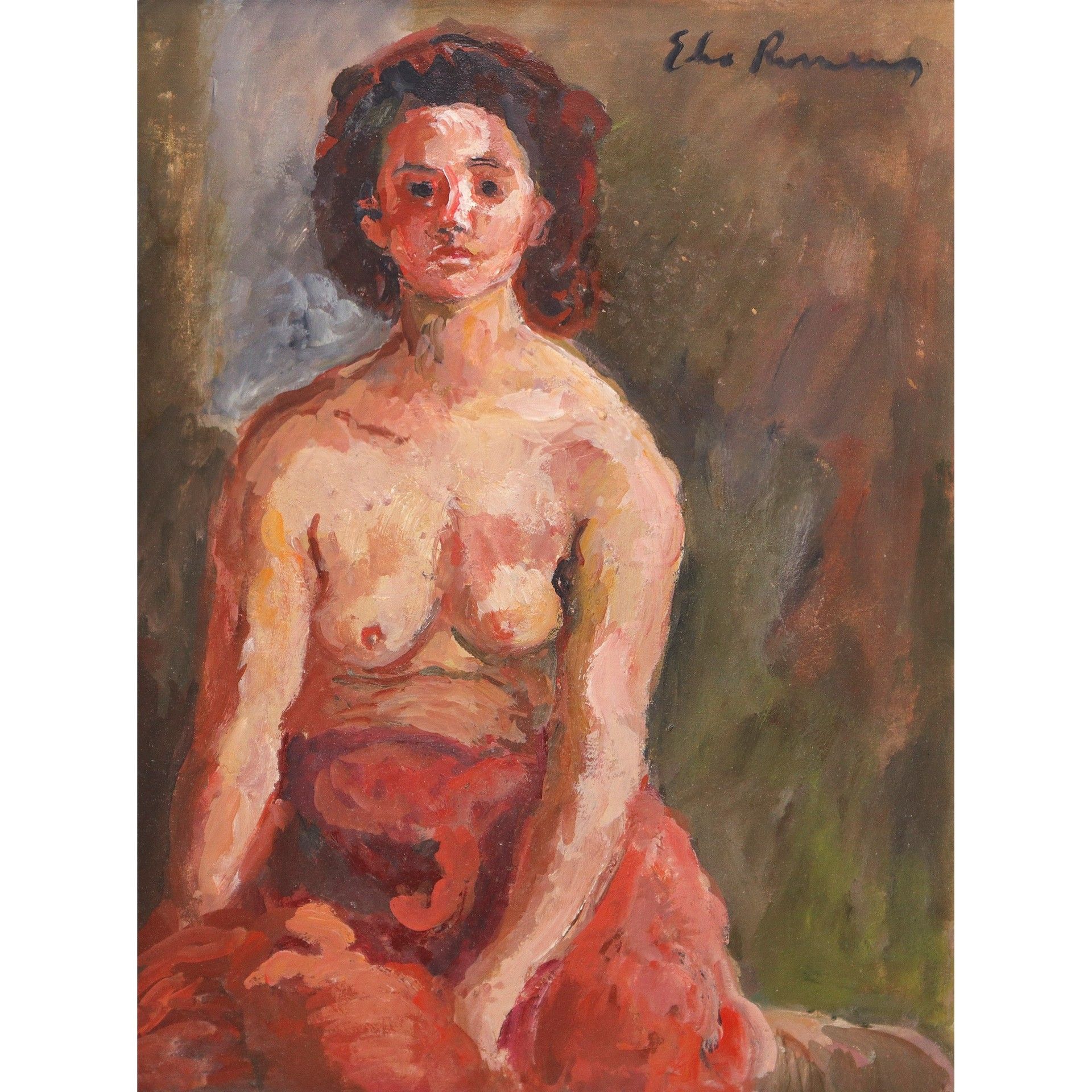 Elio Romano Elio Romano (Trapani 1909-Catane 1996) - Nu de femme cm 35x25, dans &hellip;