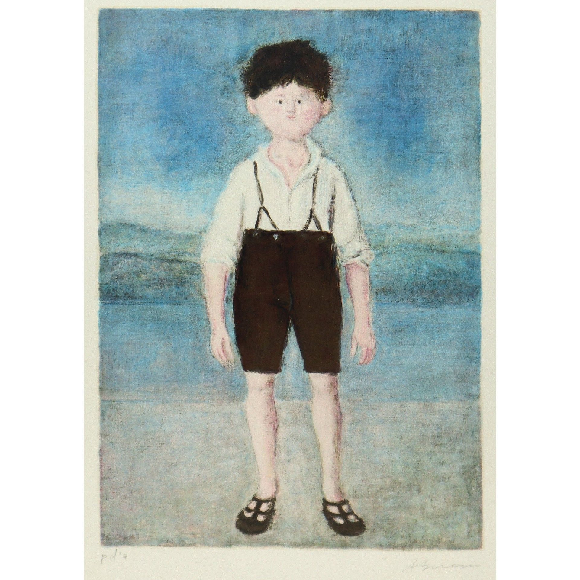 Antonio Bueno Antonio Bueno (Berlin 1918-Florence 1984) - Enfant H cm 70 x 50 ; &hellip;