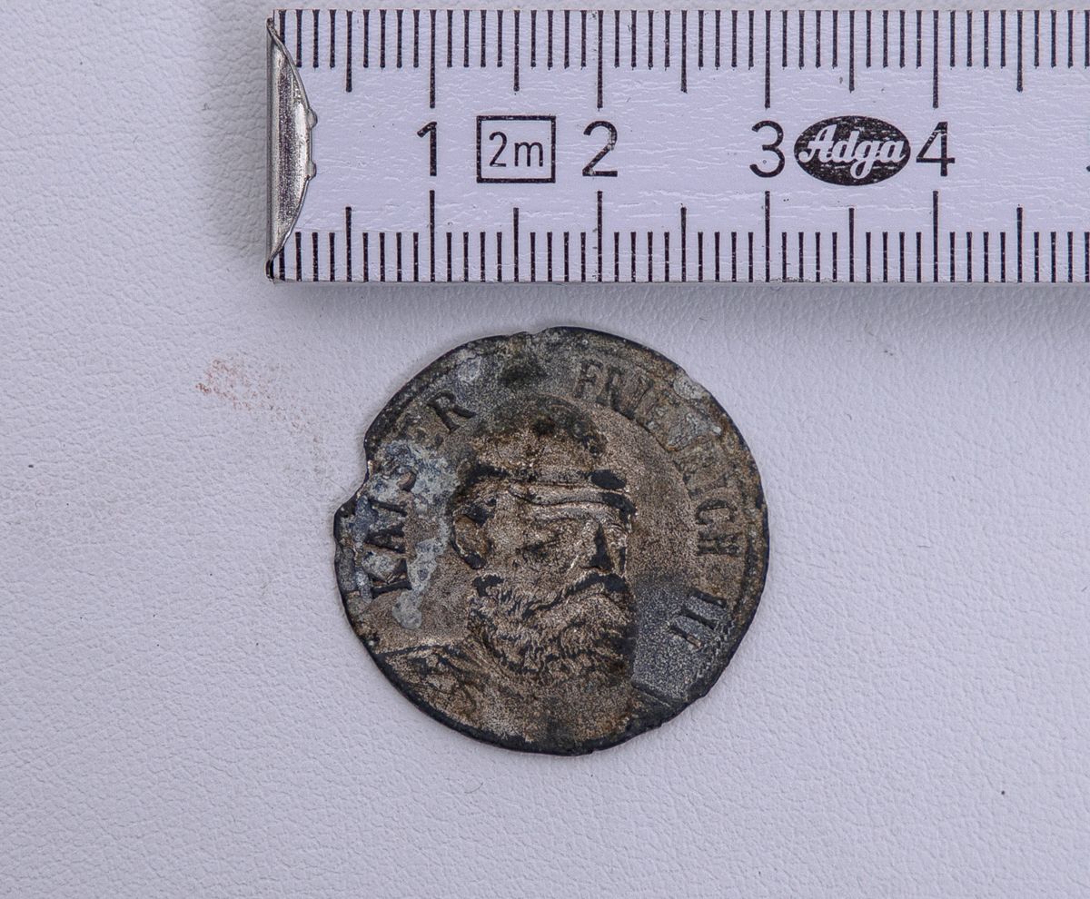 Null Medaille, Kaiser Friedrich III, Kaiser Wilhelm II, ,Weißmetall, D: 26,4 mm,&hellip;