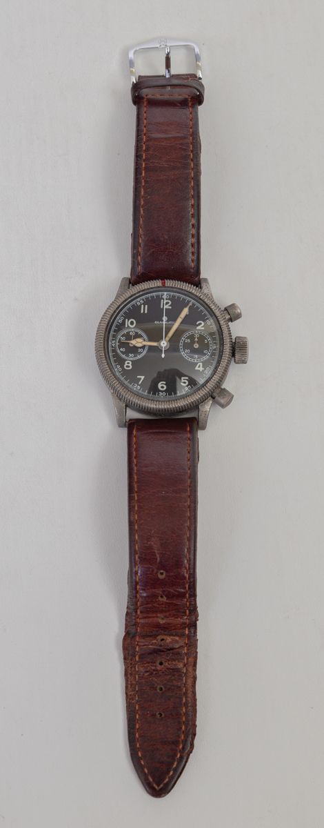 Null Offiziers-Fliegerchronograph, Tutima Glashütte, Januar 1943, ,Stahlgehäuse &hellip;