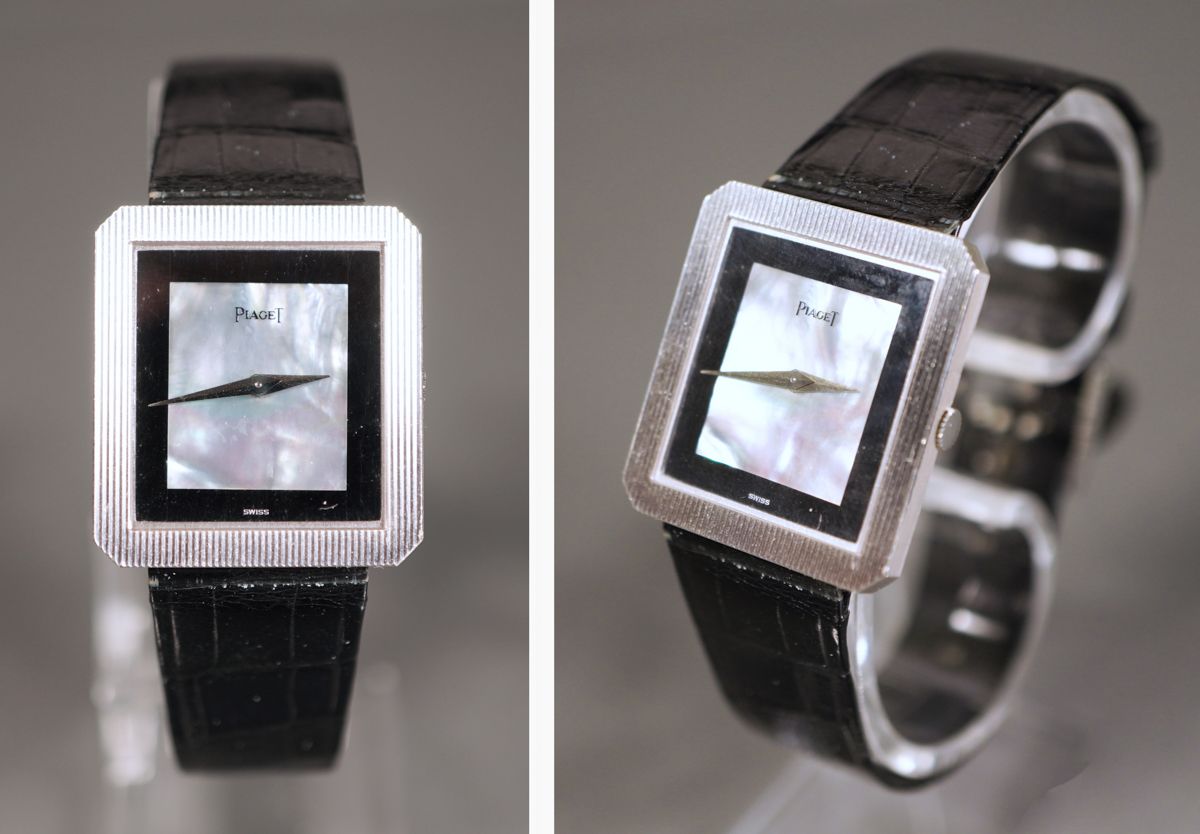 Null Montre-bracelet Piaget Protocole pour homme, WG 750, 1981, ,boîtier rectang&hellip;