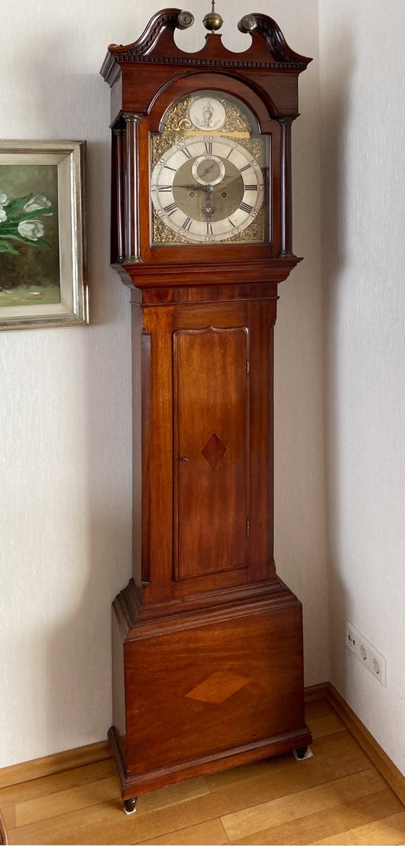 Null Horloge de parquet anglaise, 19e/20e siècle, mouvement mécanique avec balan&hellip;