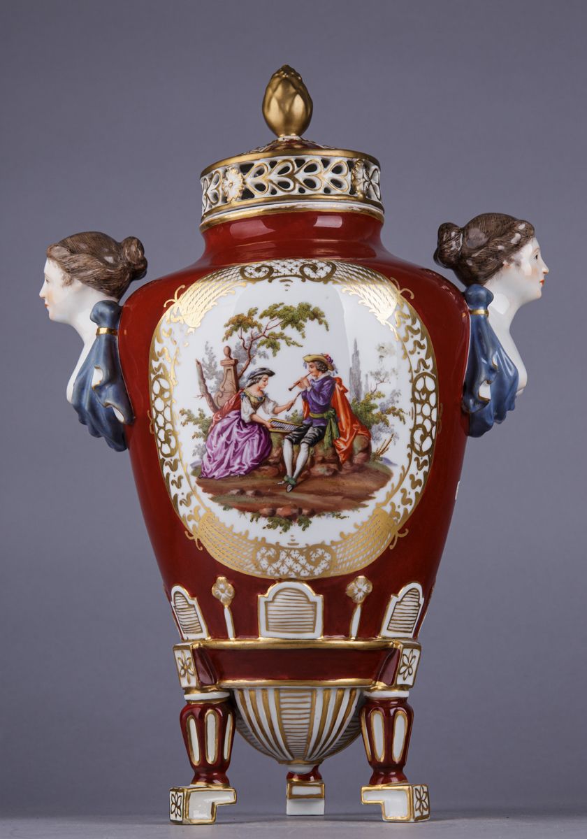 Null Grand vase "Augustus-Rex" dans le style de Meissen, probablement Helena Wol&hellip;