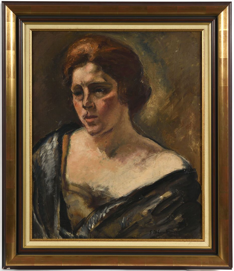 Null Émile Othon FRIESZ (1879-1949). 

Portrait de femme.

Huile sur toile signé&hellip;