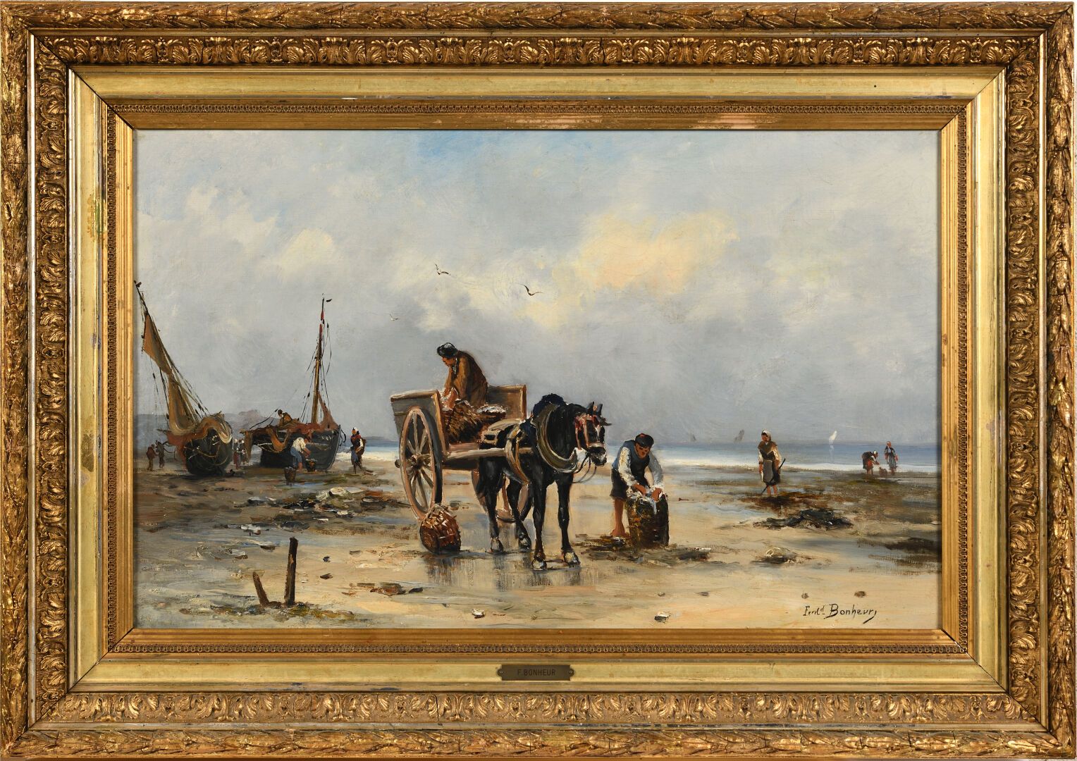 Null Ferdinand BONHEUR (1817-1887).

Pêche à pied et Retour de pêche.

Paire d'h&hellip;