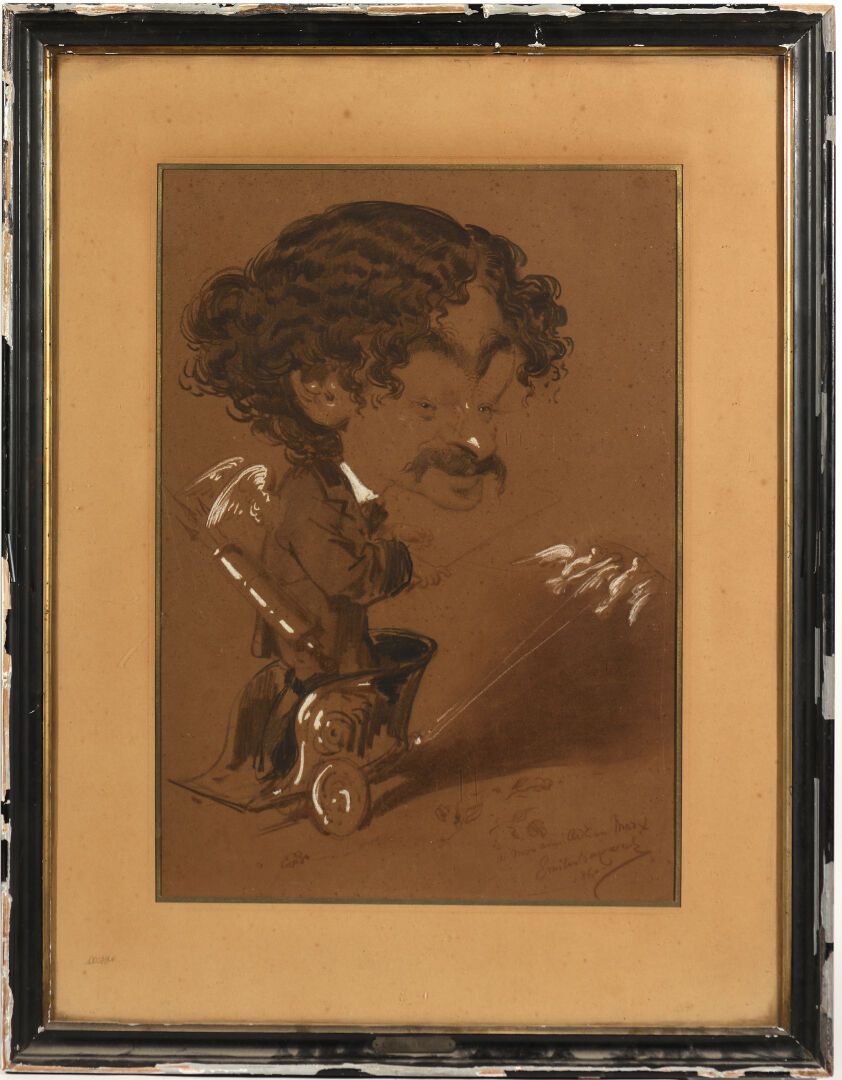 Null Émile Antoine BAYARD (1837-1891).

Caricature d'Adrien MARX dans un char tr&hellip;