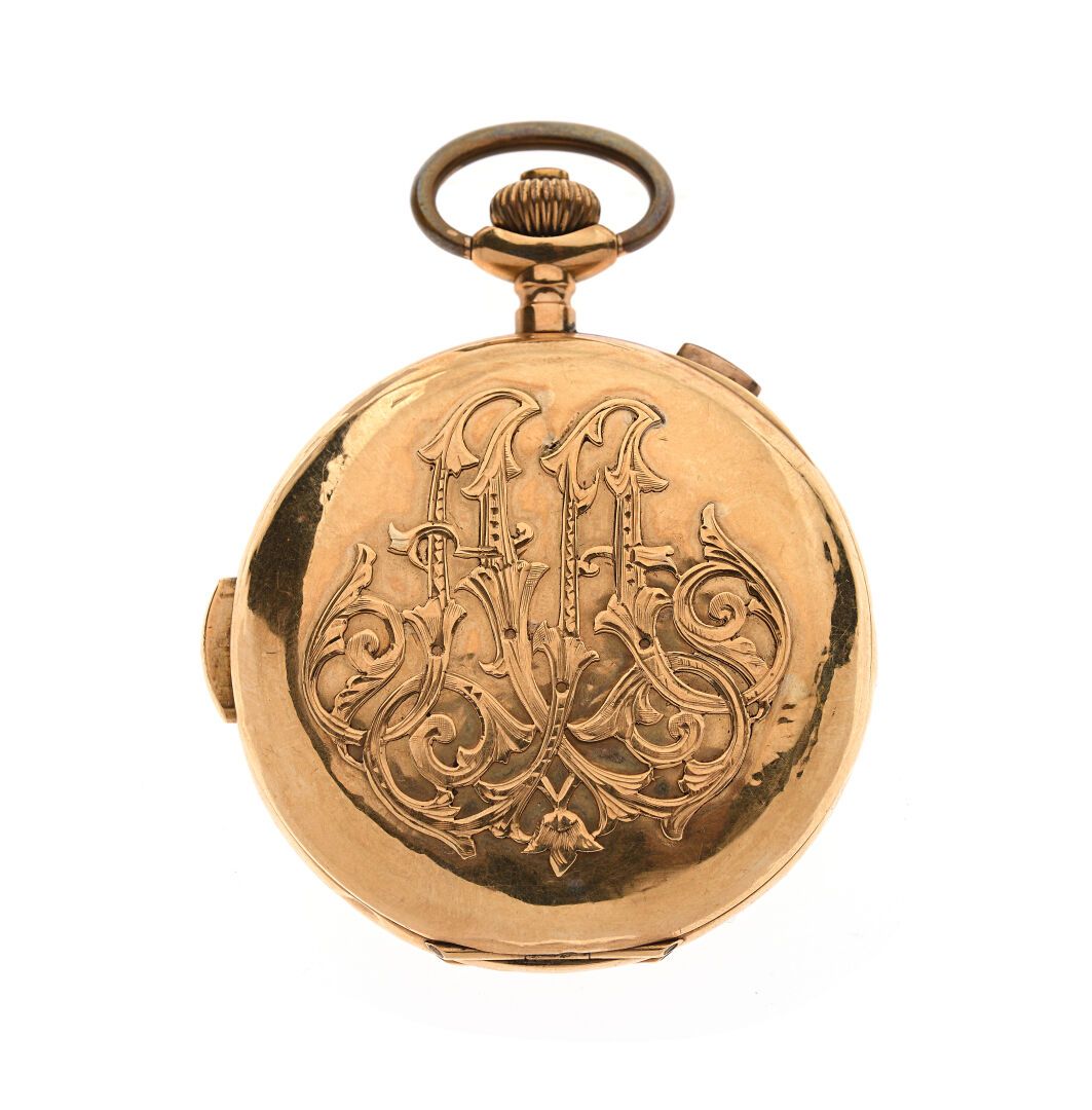 Null ROCAIL.

Important 18K yellow gold chronograph pocket watch, the mechanical&hellip;