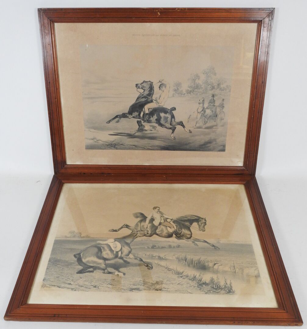 Null Alfred de DREUX (1810-1860) after.

Equestrian motifs and horse refusing to&hellip;