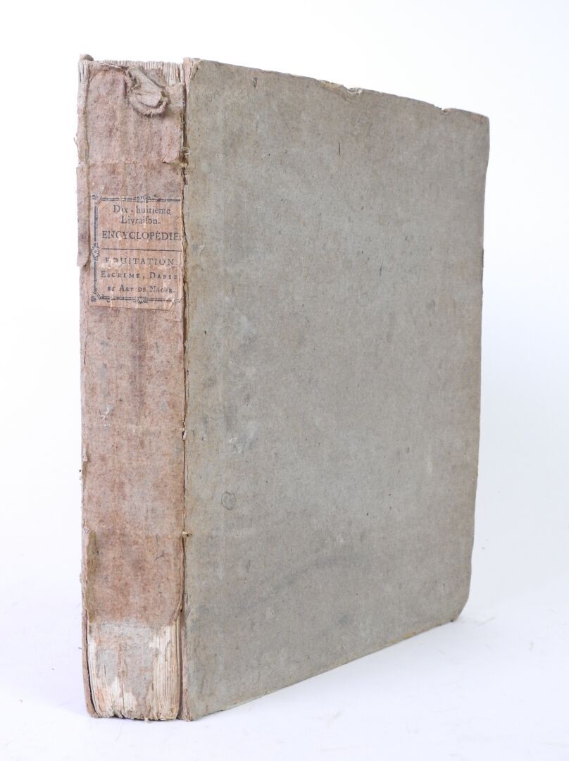 Null 百科全书》、《艺术》、《作文》、《擒拿》、《舞蹈》和《舞蹈艺术》。巴黎Chez Panckoucke, 1786年。

平装本。