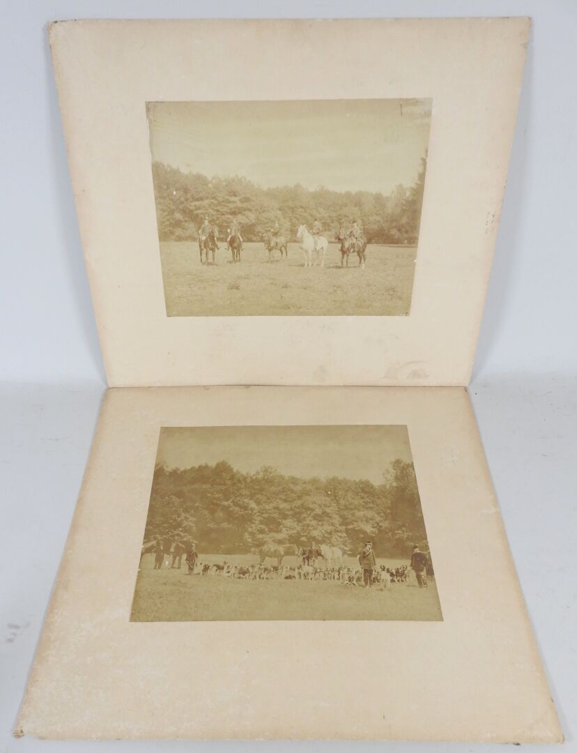 Null Zwei Fotografien vom Anfang des 20. Jahrhunderts, Besatzung bei einer Treib&hellip;