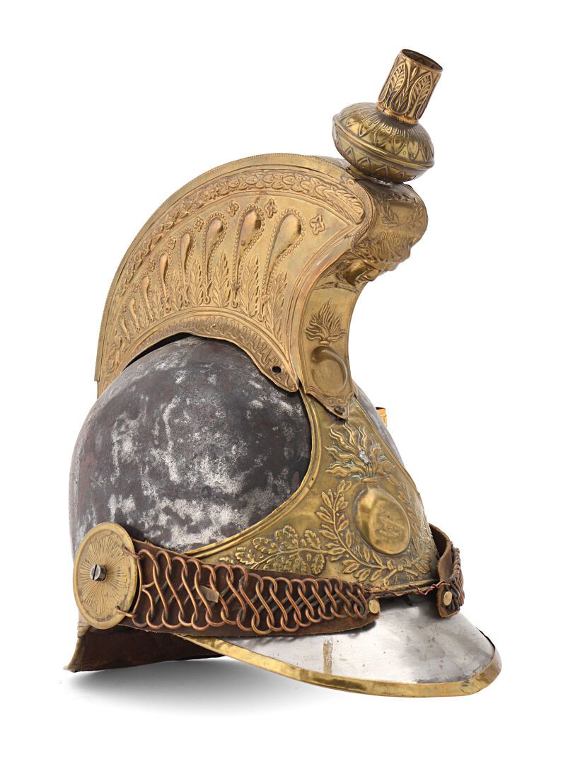 Null 法国，路易-菲利普（1830-1848）。

1830-45年的骑兵头盔模型。

氧化钢矿工形炸弹，有小的凹痕，背面印有6226，钢制面罩和头盔盖内有&hellip;